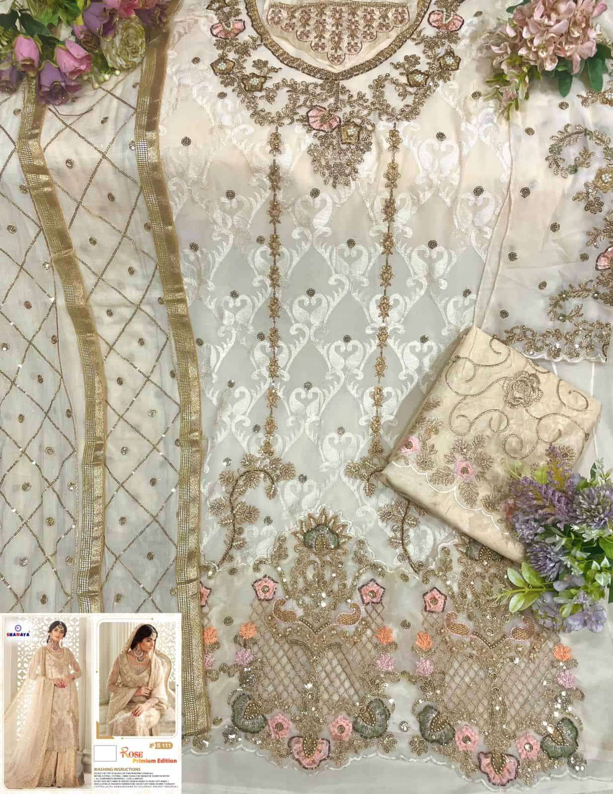 Shanaya S 111 Colors Designer Partywear Pakistani Suit view 9