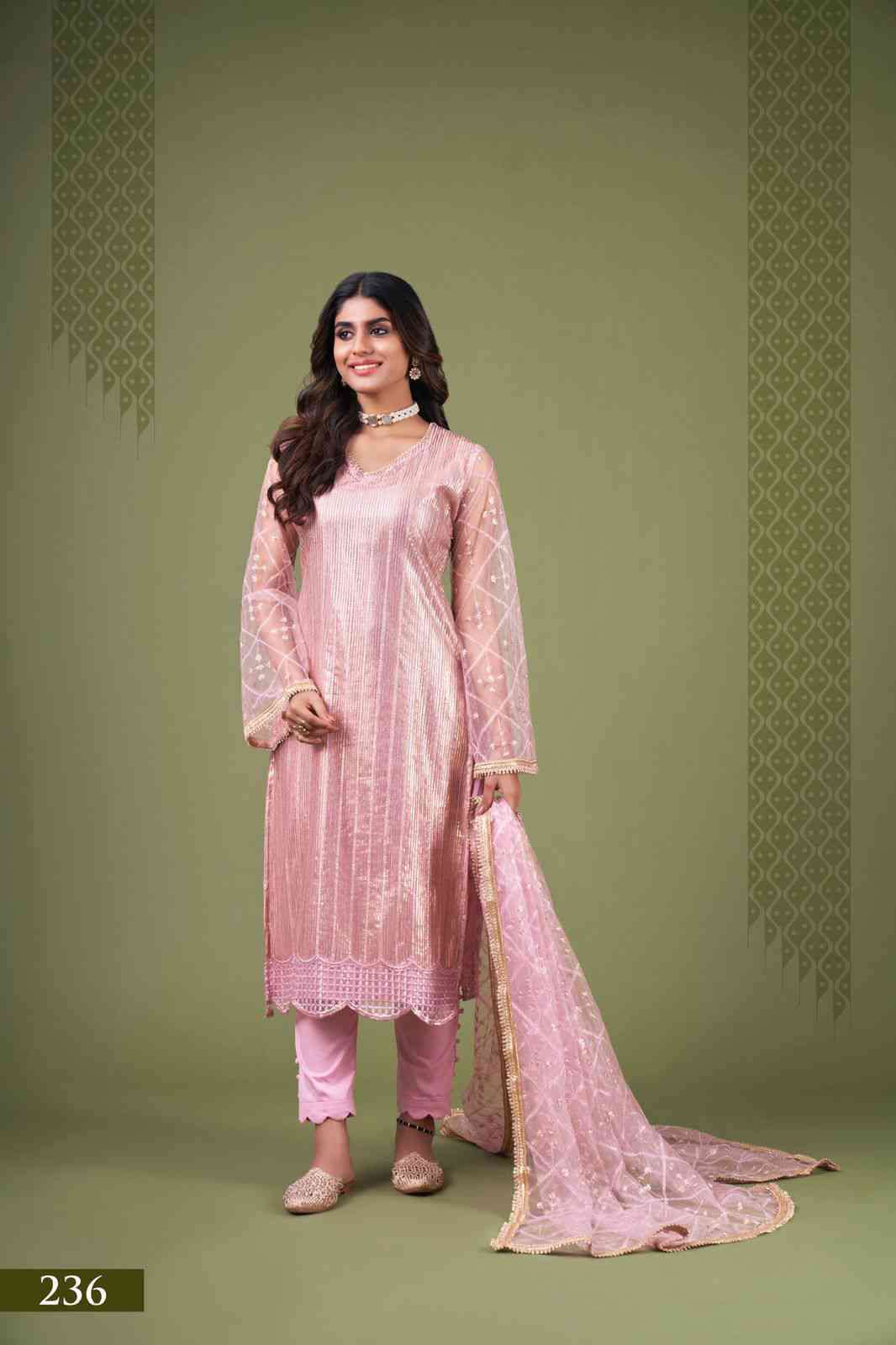 Narayani Zehra Vol 4 Designer Party Wear Straight Suit Catalog Exporter view 8