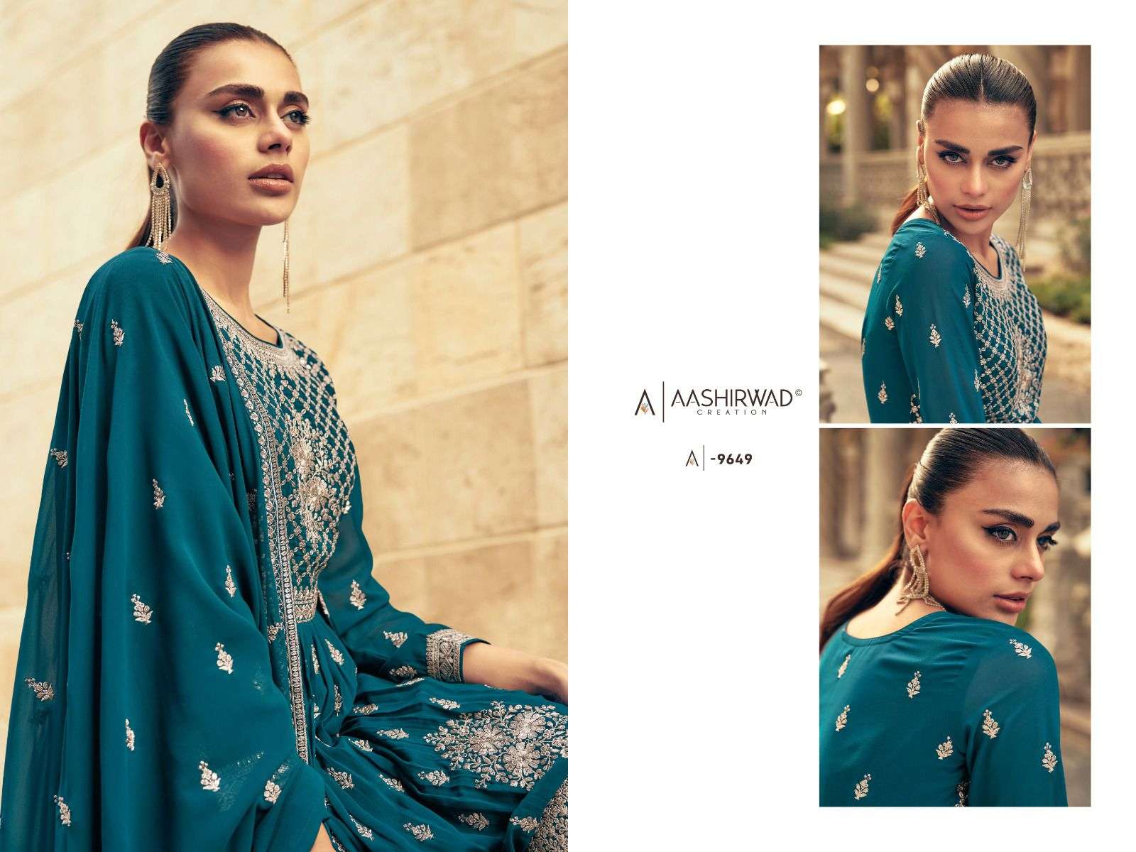 Aashirwad Gulkand Sadaf Wedding Wear Lehenga Style Designer Dress view 8