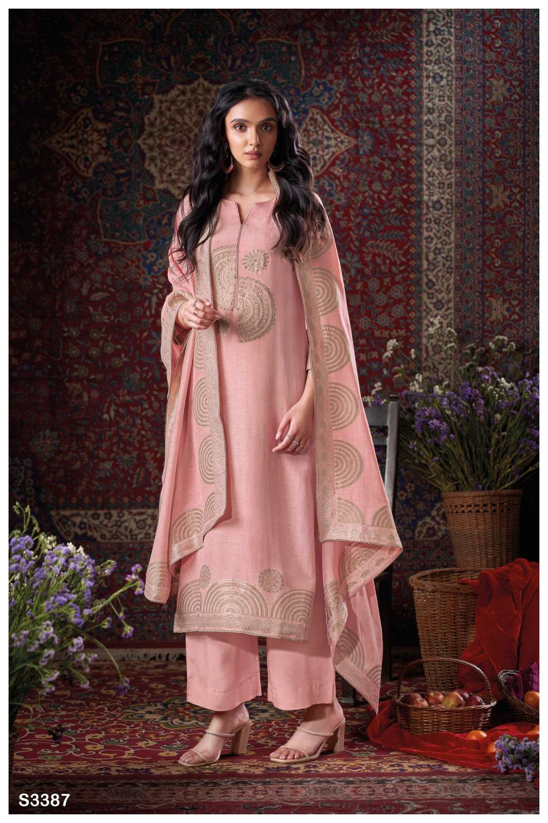 Ganga Fashion Irma 3387 Bemberg Silk Suit view 2