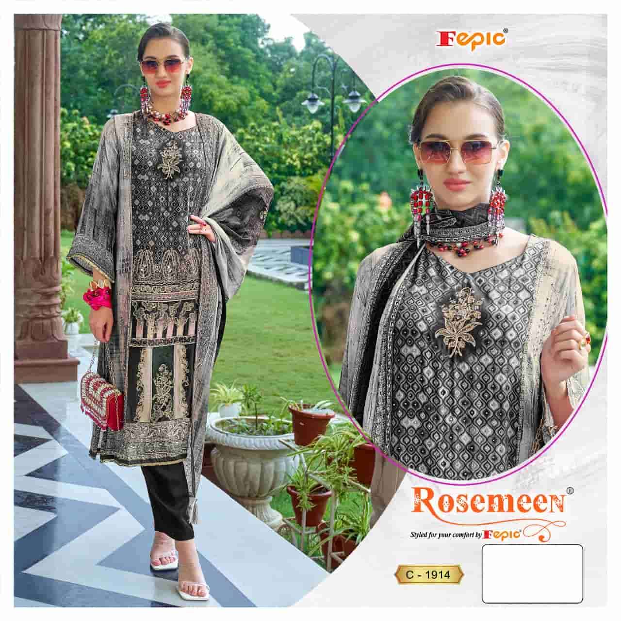 Fepic C 1914 Party Wear Style Designer Embroidered Suit Collection