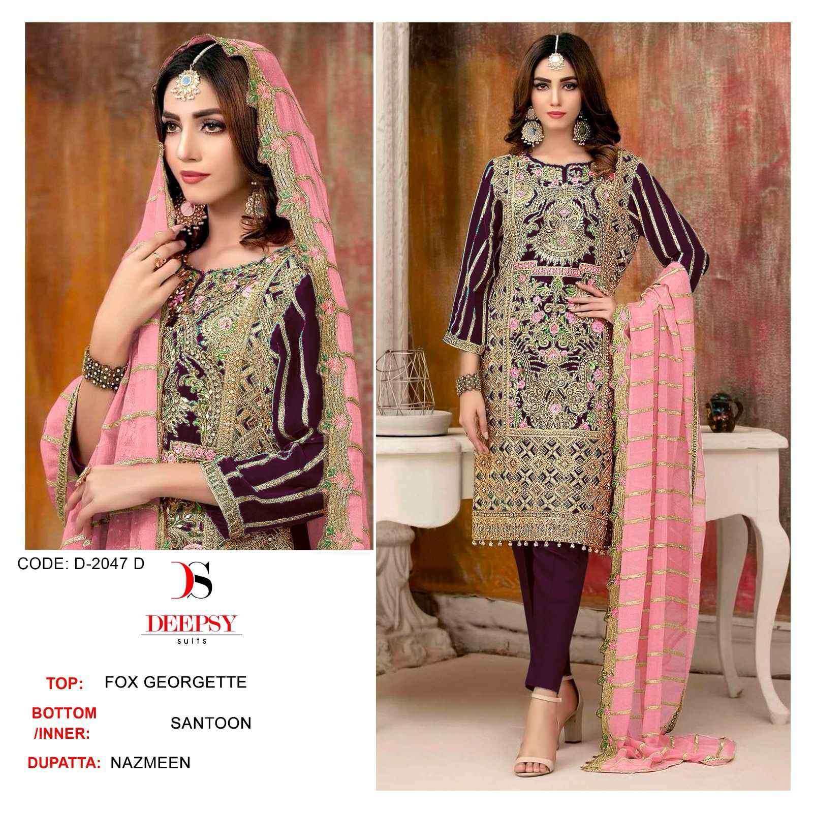Deepsy D 2047 Colors Weeding Wear Designer Pakistani Dress view 5