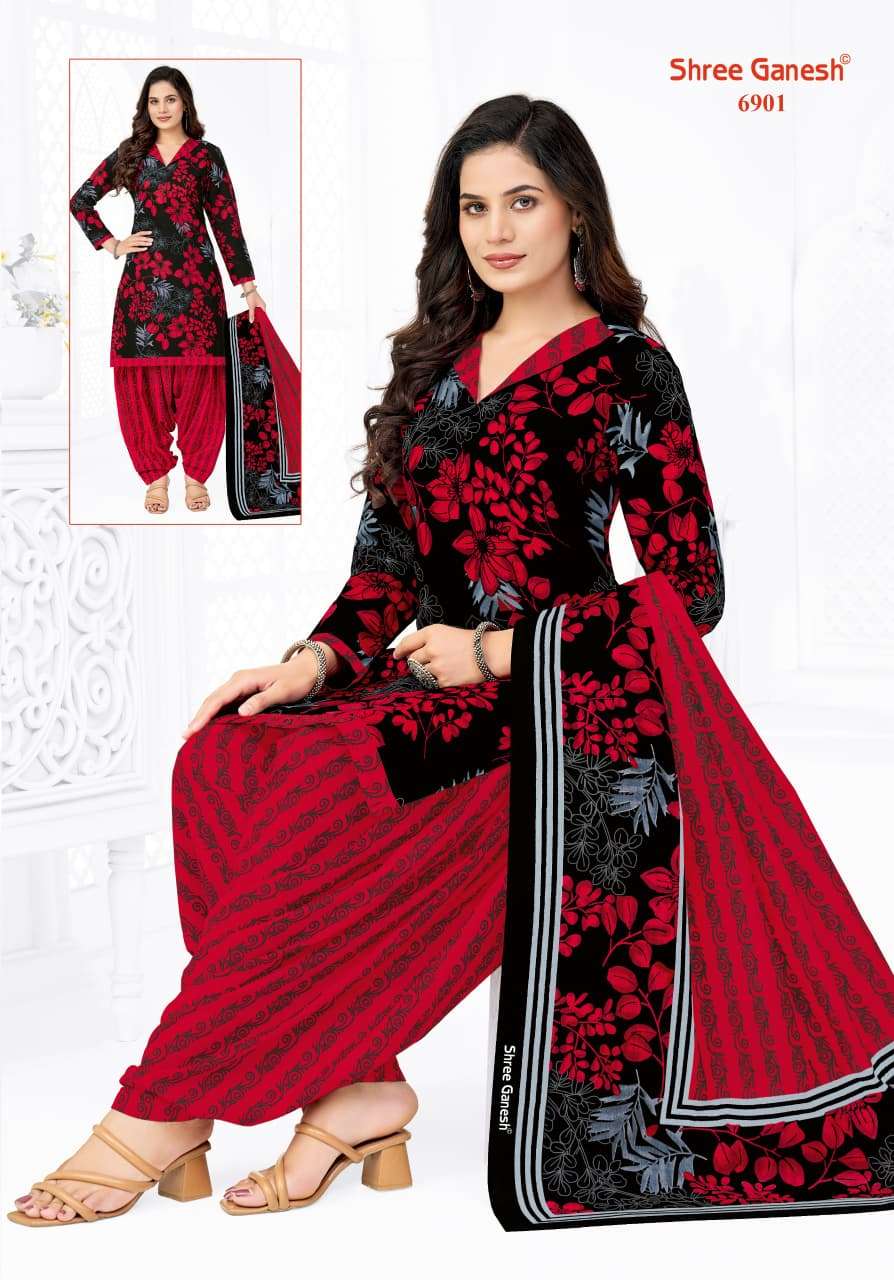 Shree Ganesh Panchi Vol 19 Pure Cotton Unstitch Suit view 12