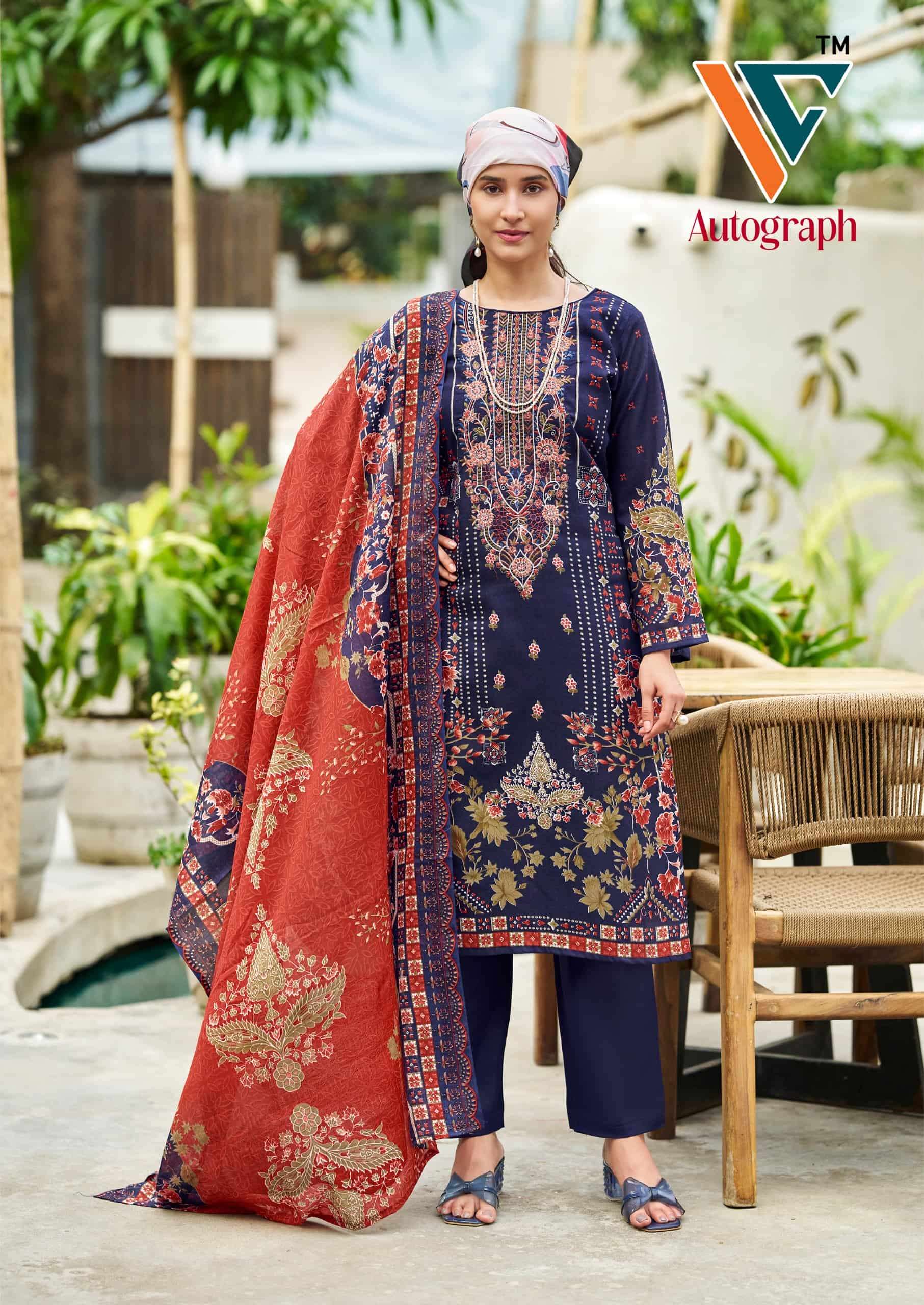 Vandana Fashion Autograph Cotton Dress Material view 4