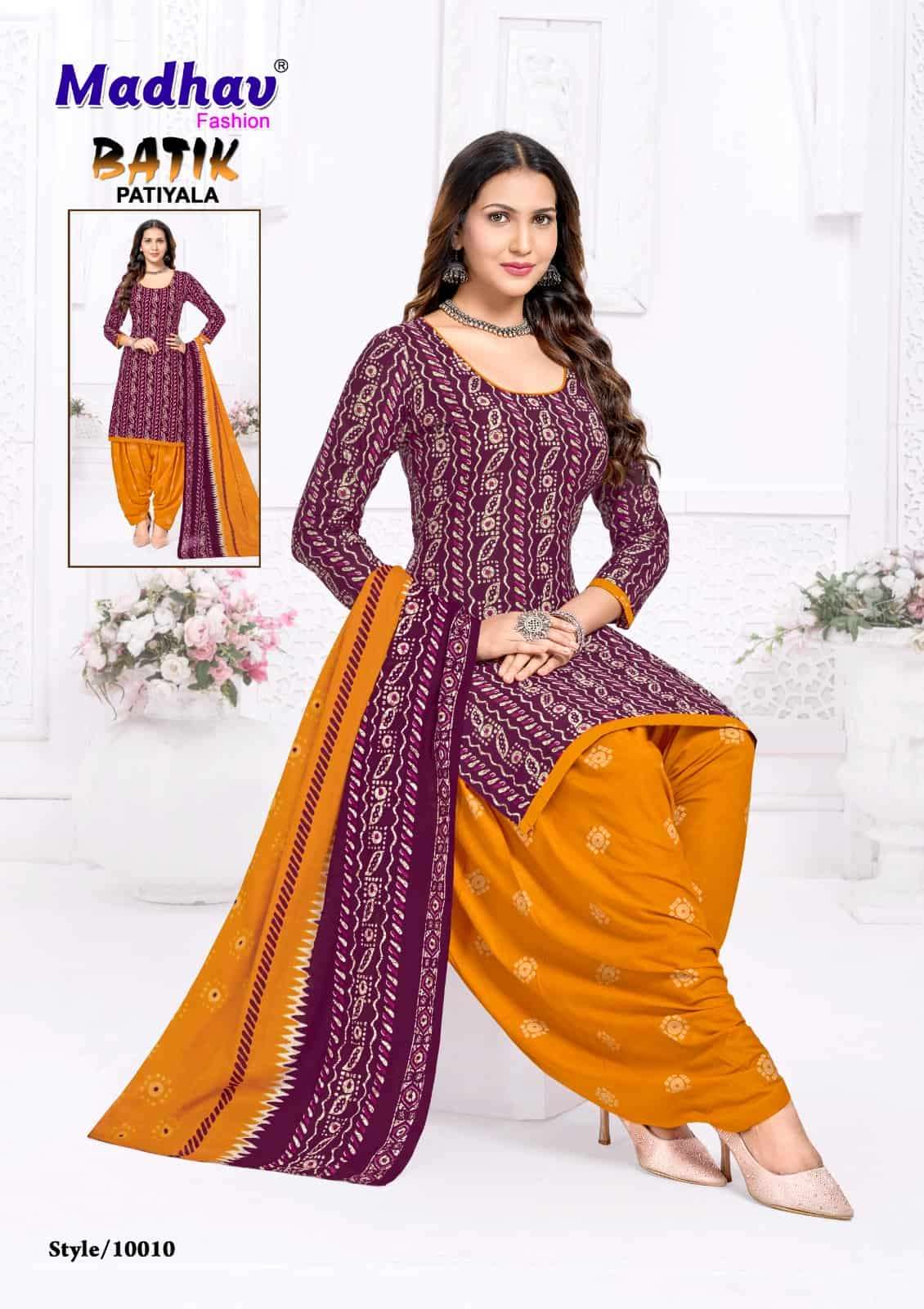 Madhav Batik Pure Cotton Unstitched Suit view 7