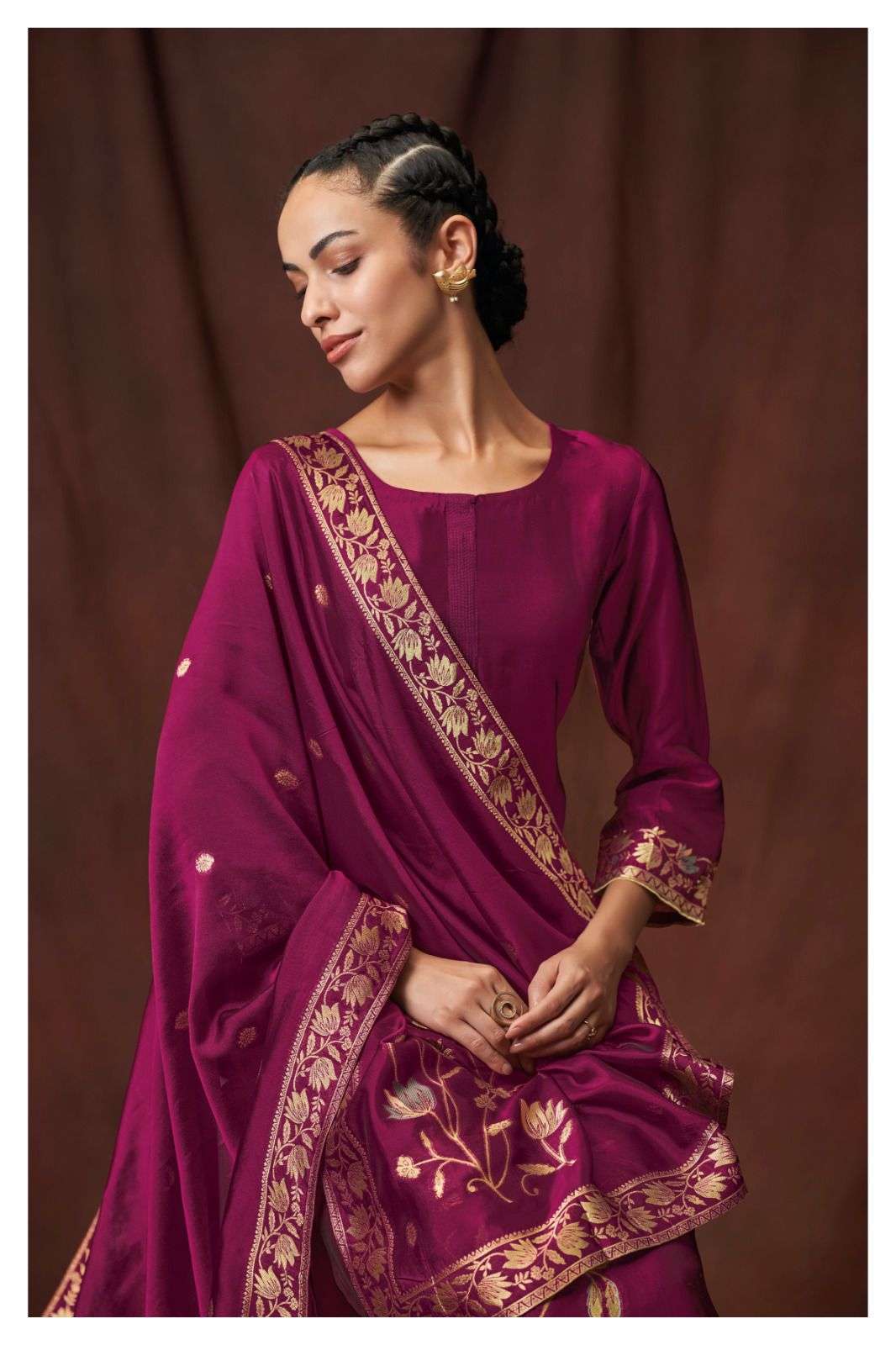 Ganga Chaitra 1792 Premium Silk Festive Suit view 3