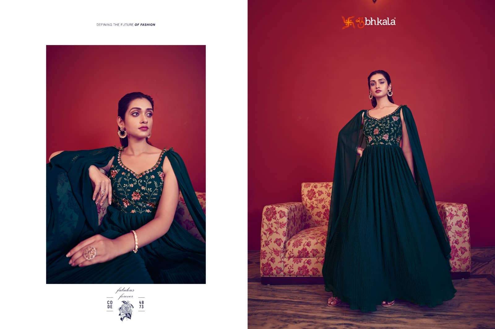 Shubhkala Flory Vol 41 Party Wear Style Designer Fancy Gown Collection view 8