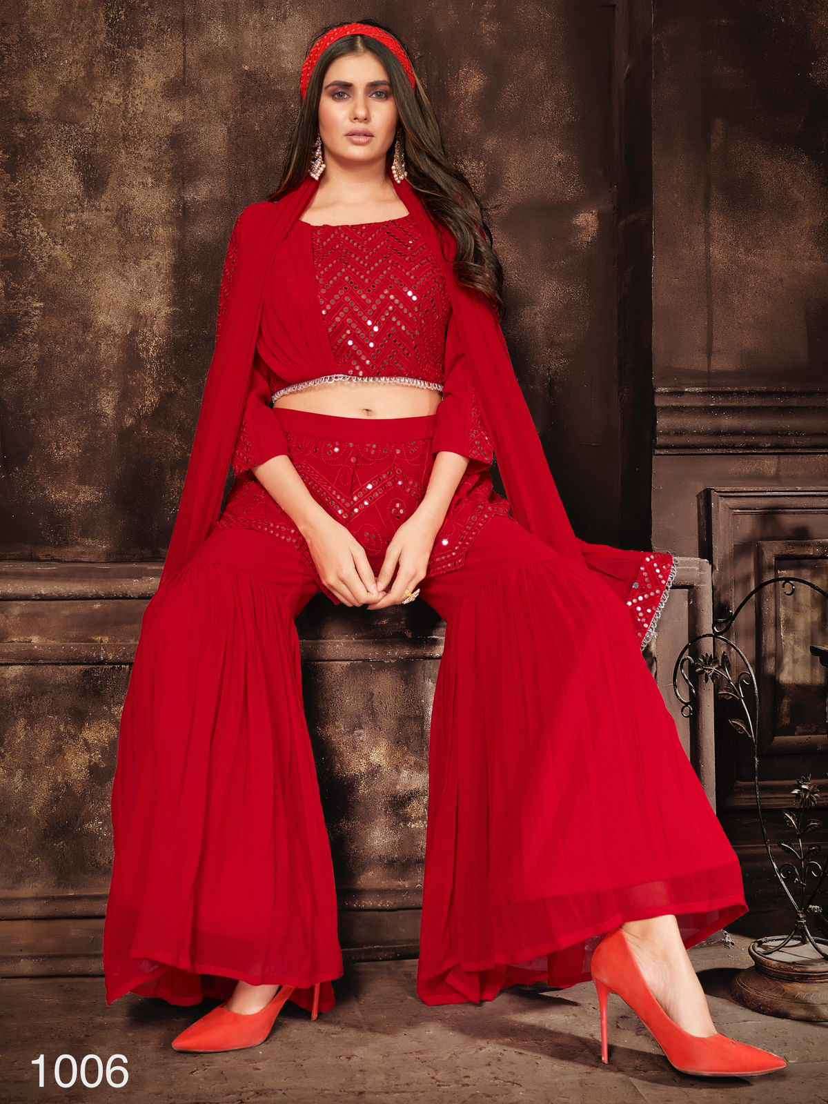 Anjani Art Couture Collection Vol 1 1001 To 1006 Partywear Designer Outfit view 12