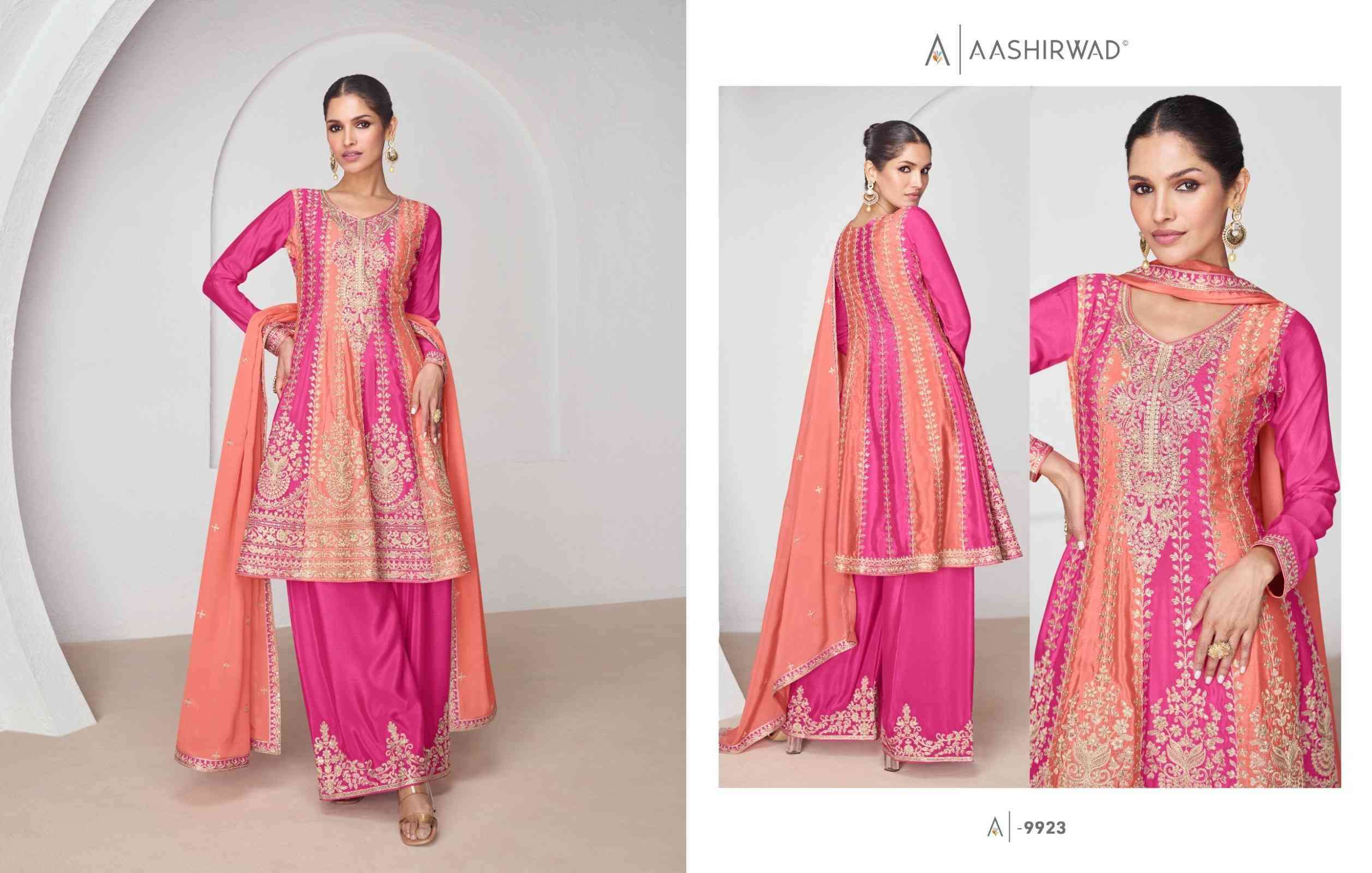 Aashirwad Suhana 9922 To 9923 Latest Style Readymade Dress Festive Collection view 2