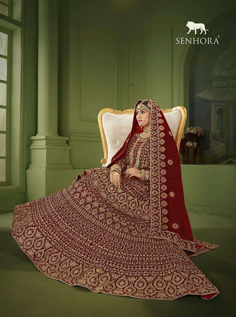 Senhora Peplum Bridal heritage Vol 8 Designer Heavy Work Bridal Dress Collection view 3