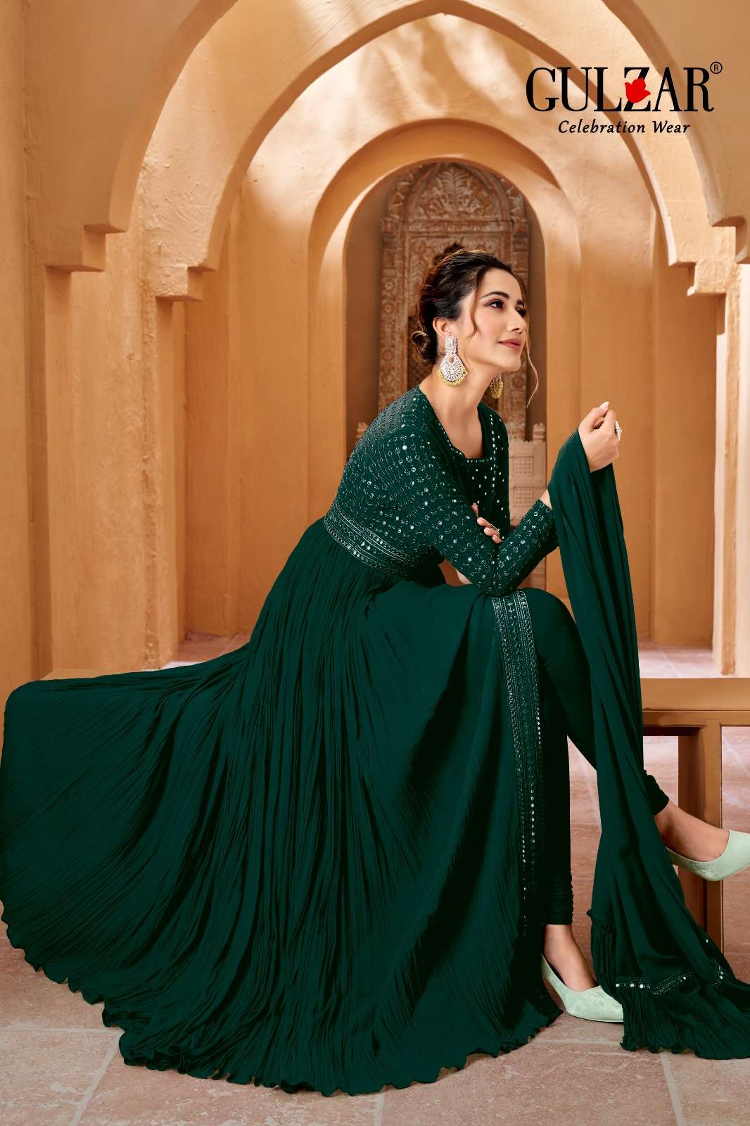 Gulzar Rhea Exclusive Designer Party Wear Dress view 10