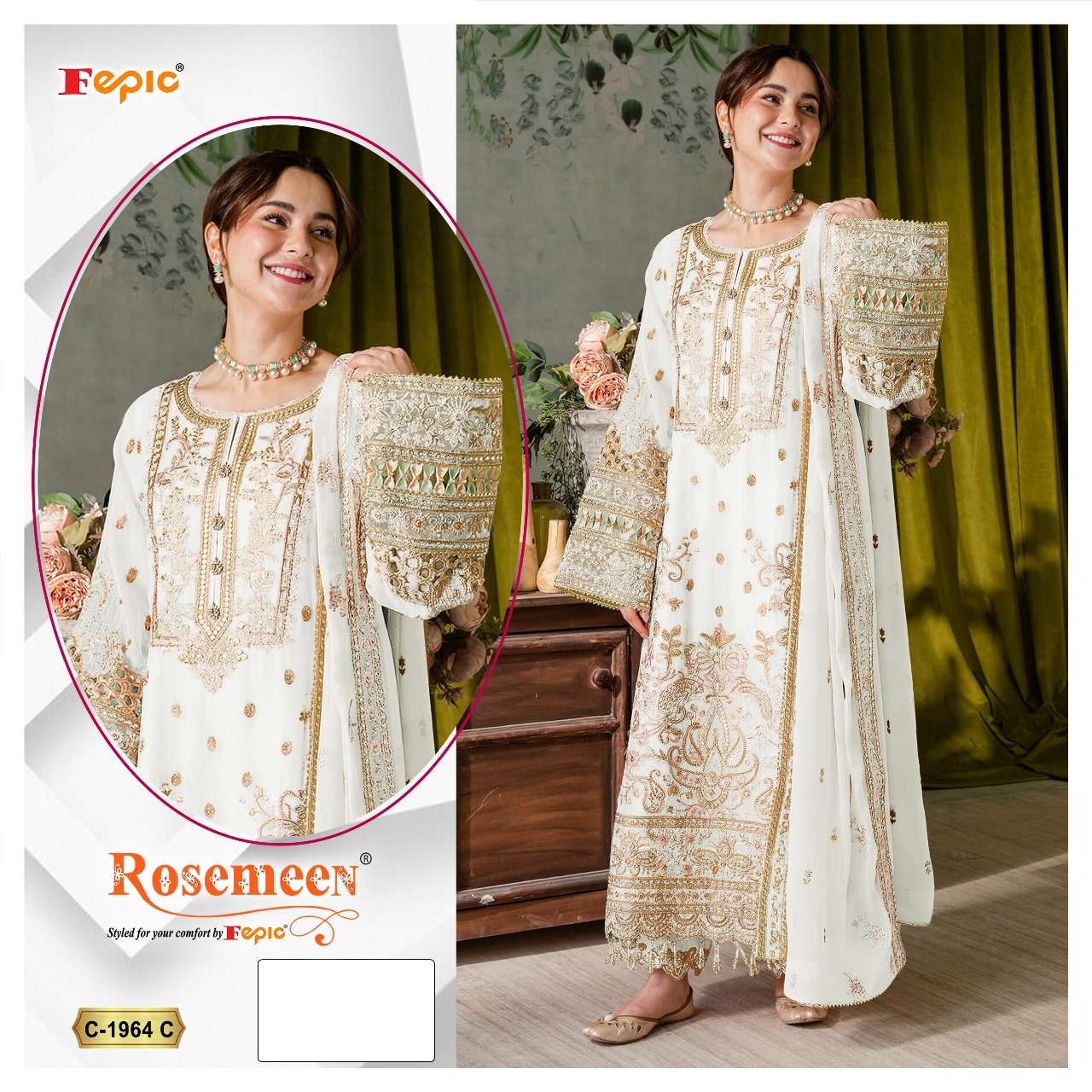 Fepic C 1964 Pakistani Suit Collection At Price view 3