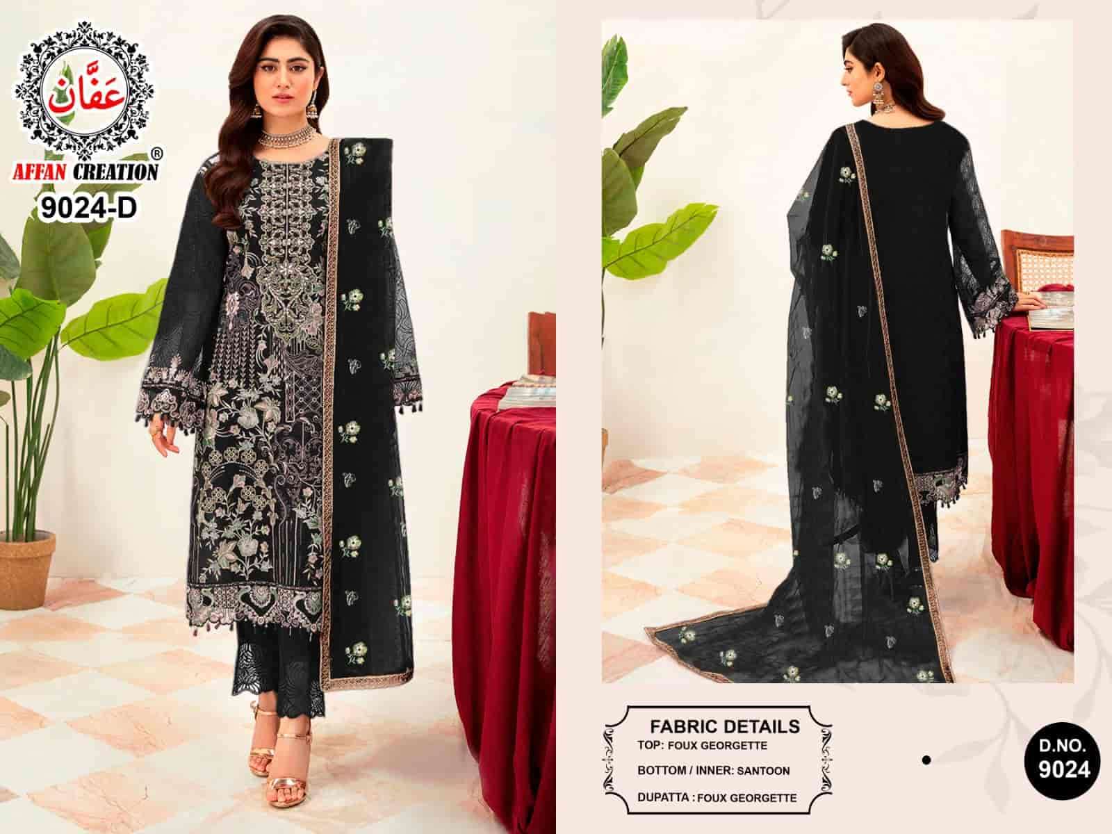 Affan Creation 9024 Colors Heavy Embroidered Designer Unstitched Suit Collection view 6