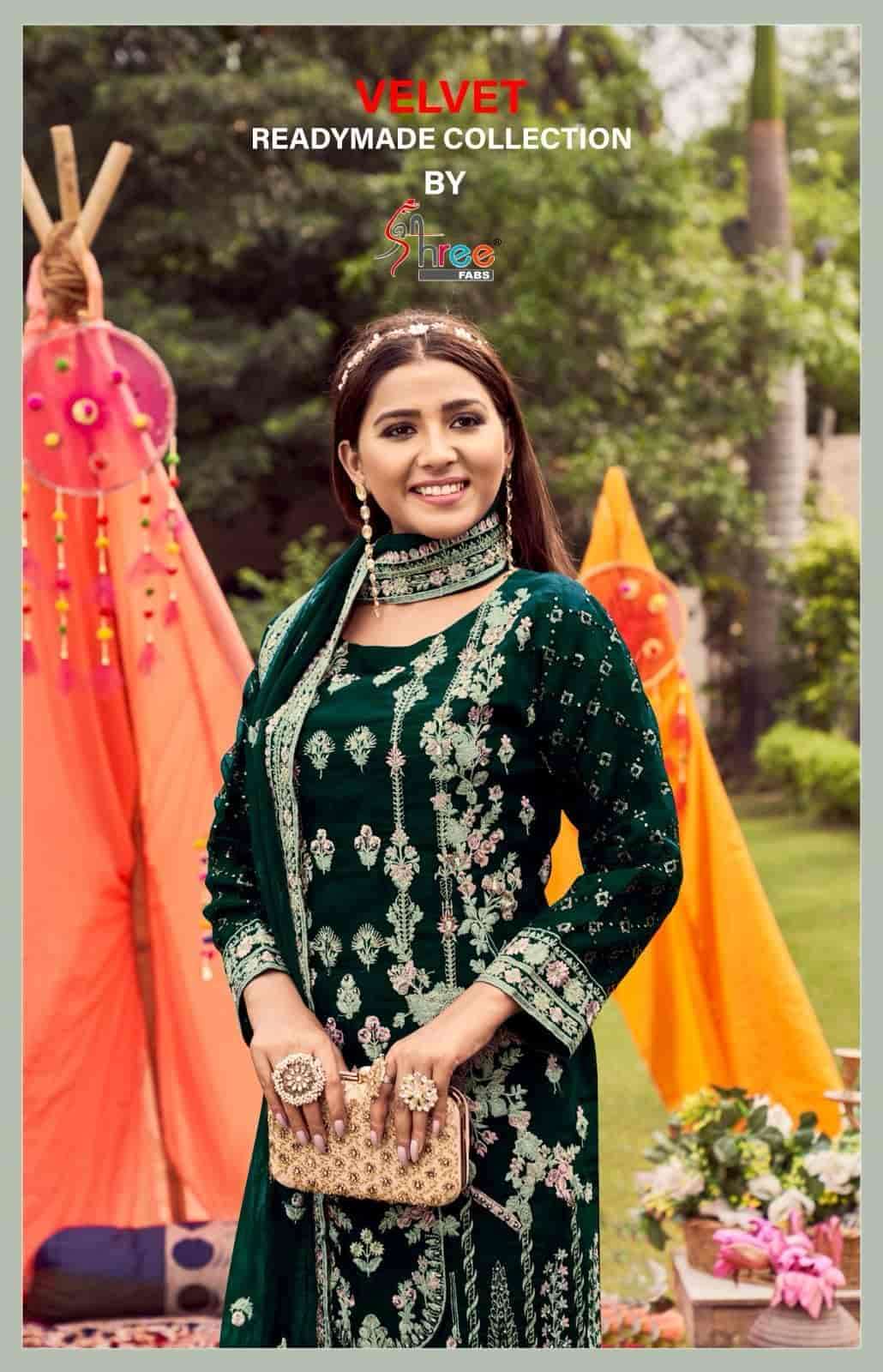 Shree Fabs R 1048 Colors Pakistani Party Wear Style Velvet Readymade Suit Exporter view 2