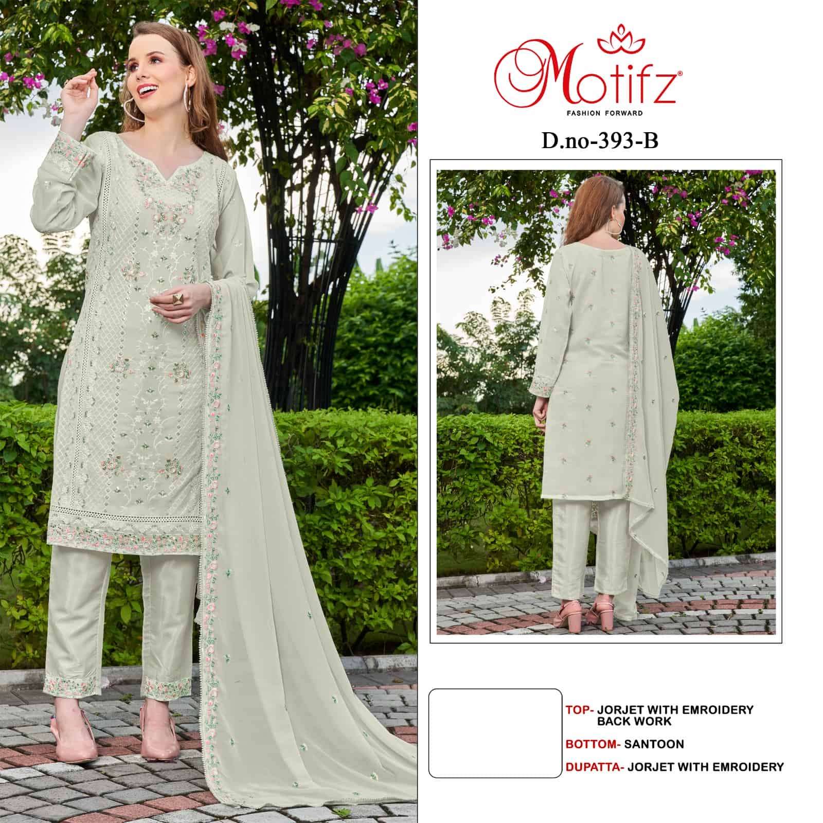 Motifz 393 Colors Pakistani Festive Wear Style Designer Salwar Suit Wholesalers view 2