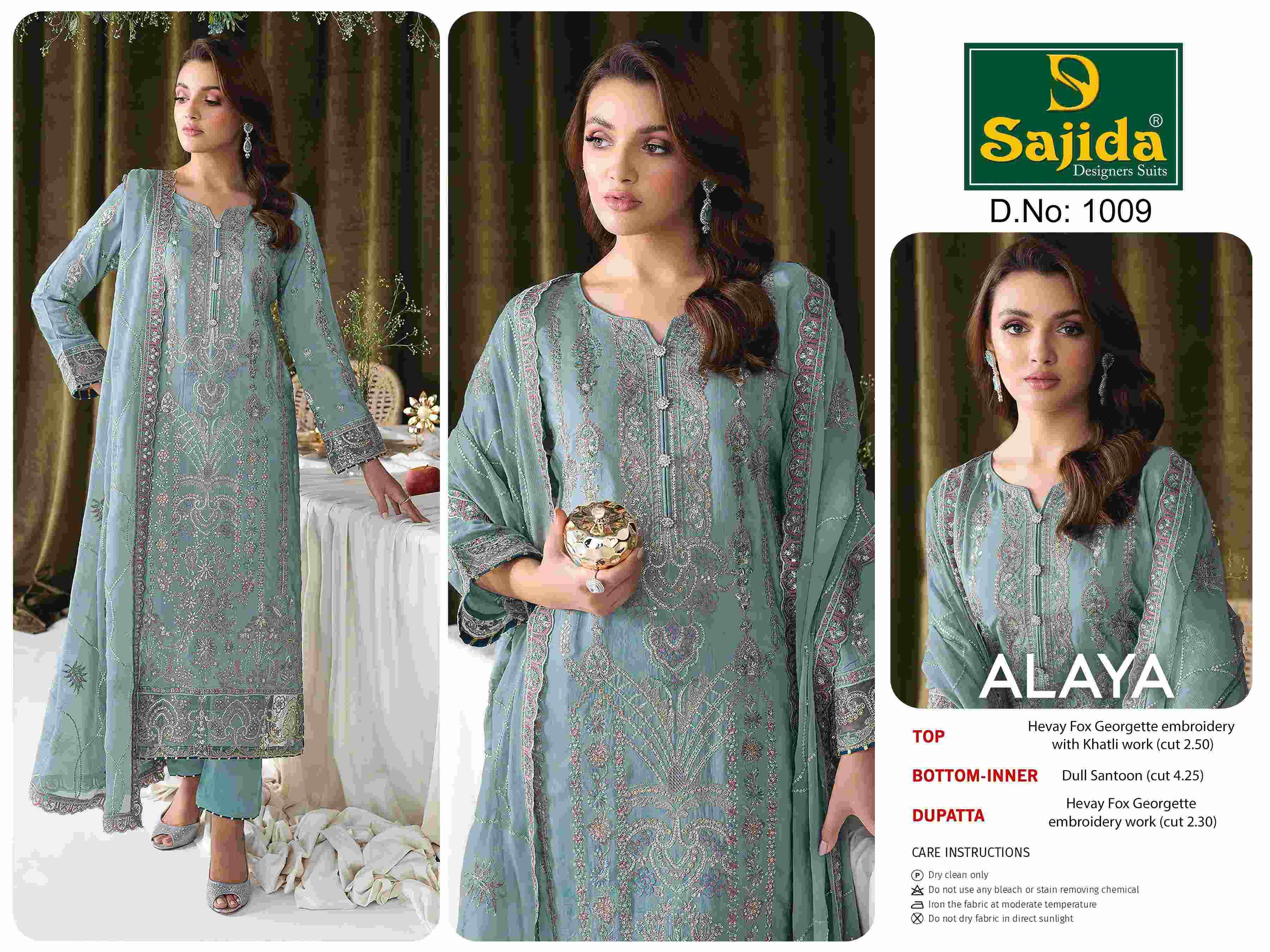 Sajida Designer Suit Alaya Vol 1 Fancy Pakistani Suit Salwar view 2
