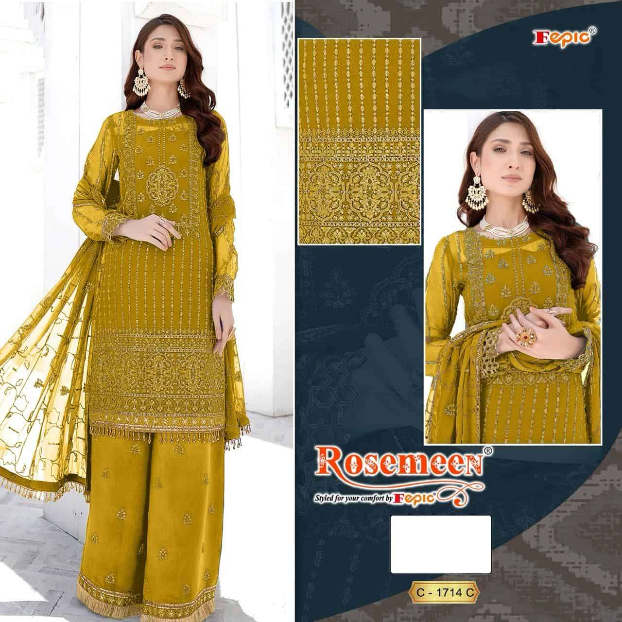 Fepic C 1714 C Exclusive Designer Pakistani Festive Wear Suit Collection