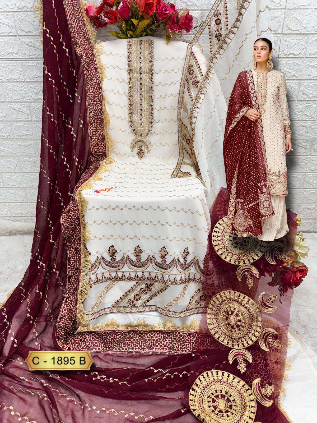 Fepic C 1895 Colors Pakistani Designer Georgette Suit view 6
