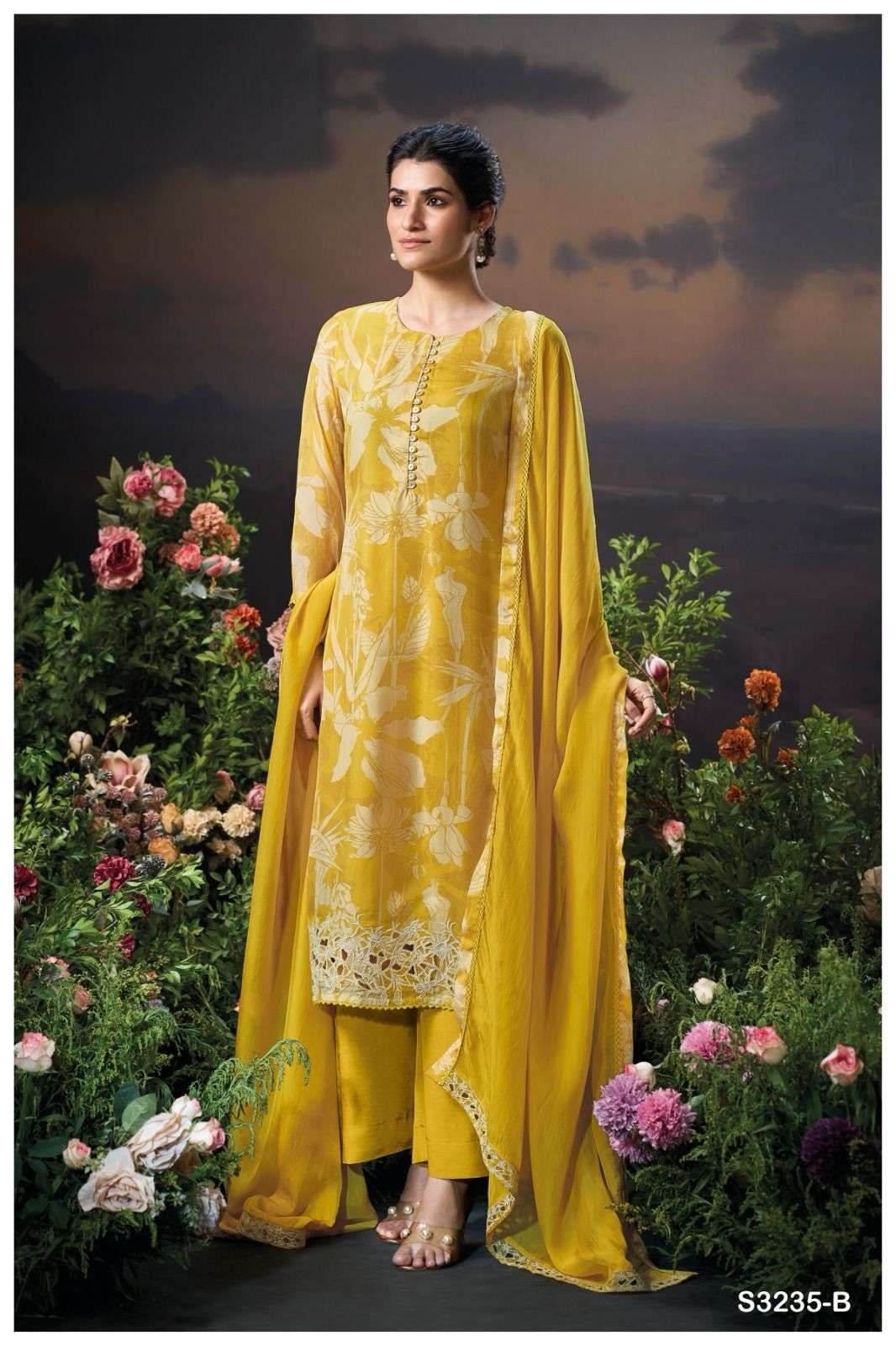 Ganga Fashion Aleha 3235 Exclusive Organza Silk Latest Suits view 2