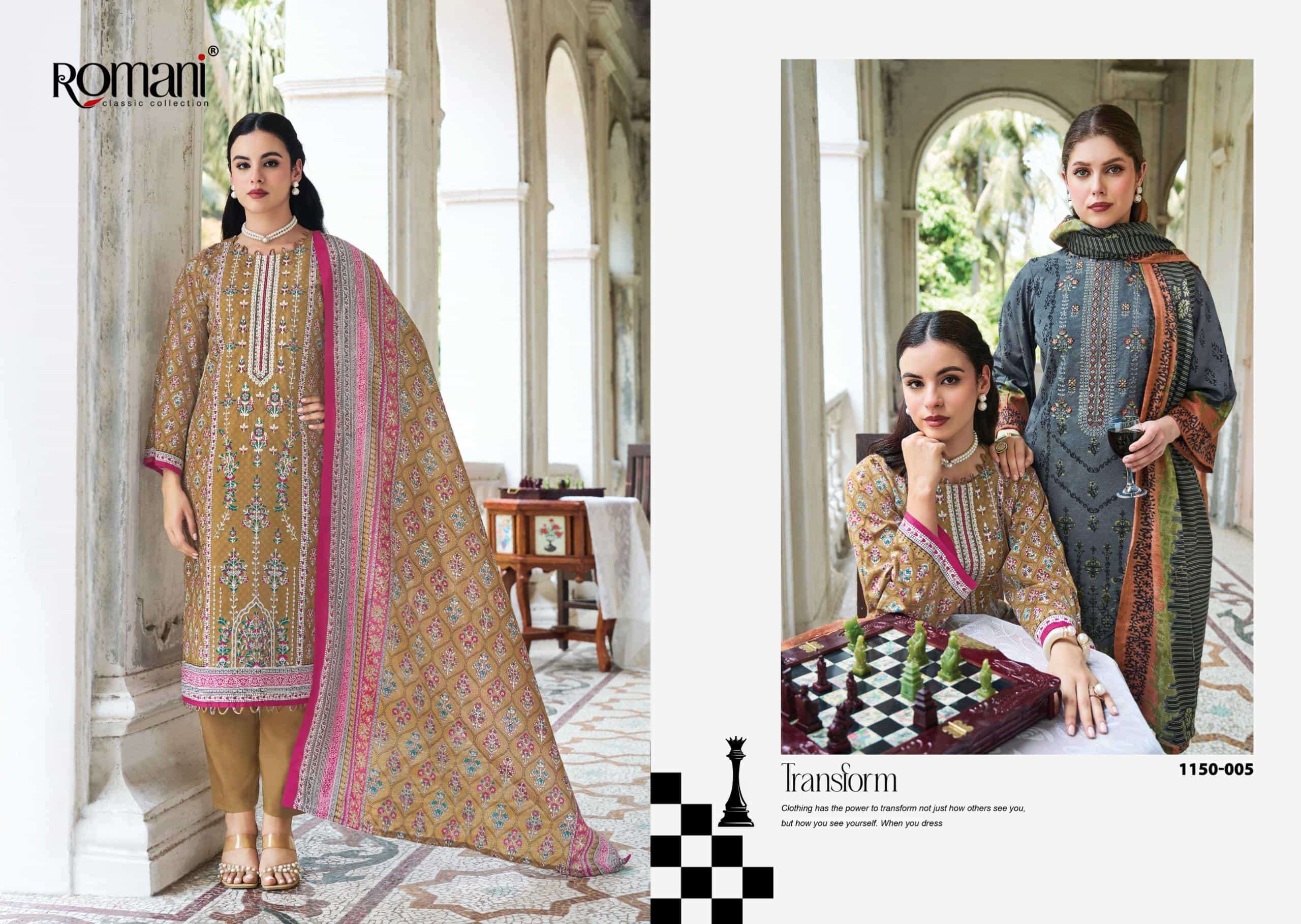 Romani Bin Kareem Vol 4 Fancy Cotton Dress Material view 6