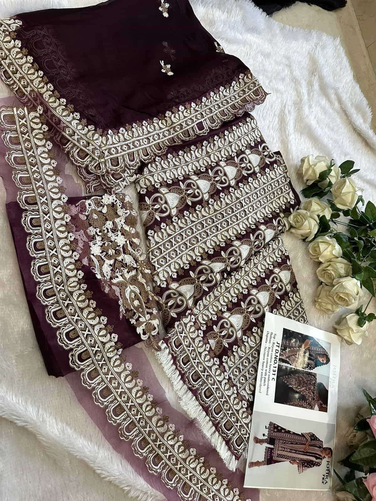 Johra Tex 131 Colors Exclusive Heavy Designer Style Pakistani Salwar Suit Wholesalers view 11