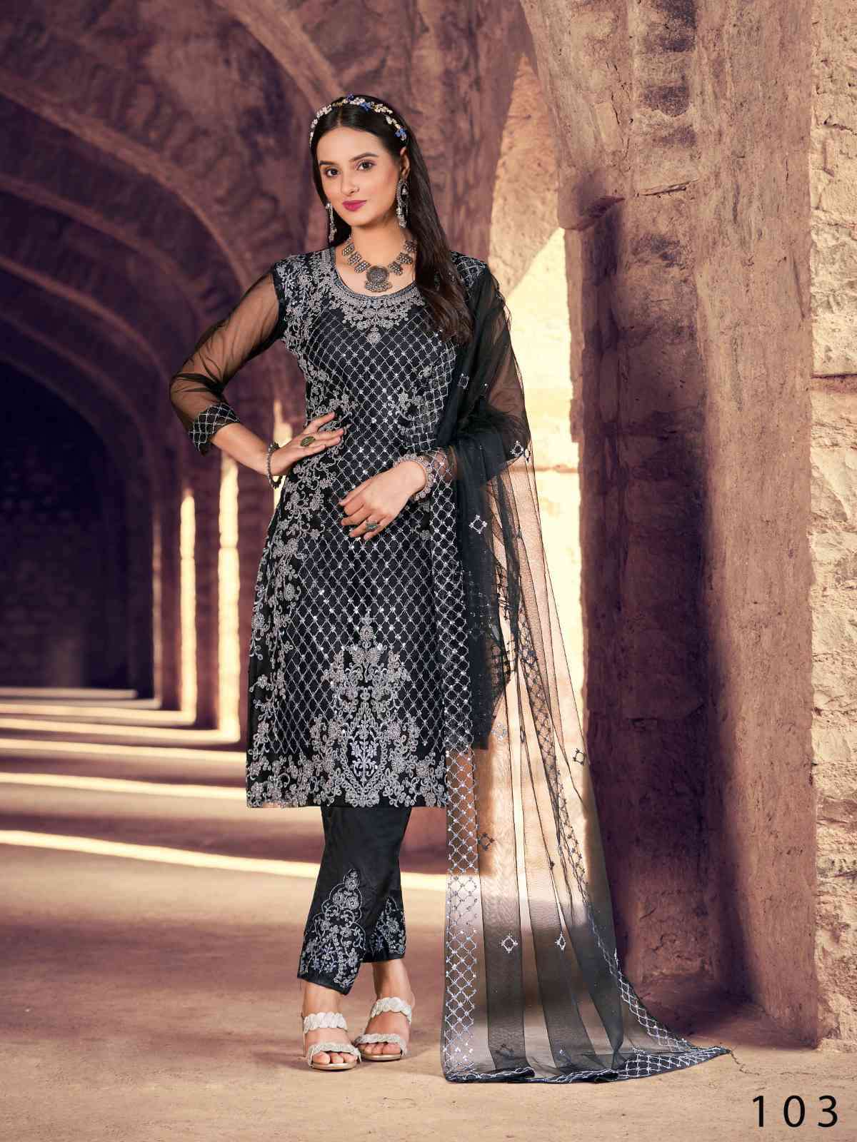 Alfaaz Naimat 101 To 106 Heavy Net Party Wear Suit view 2