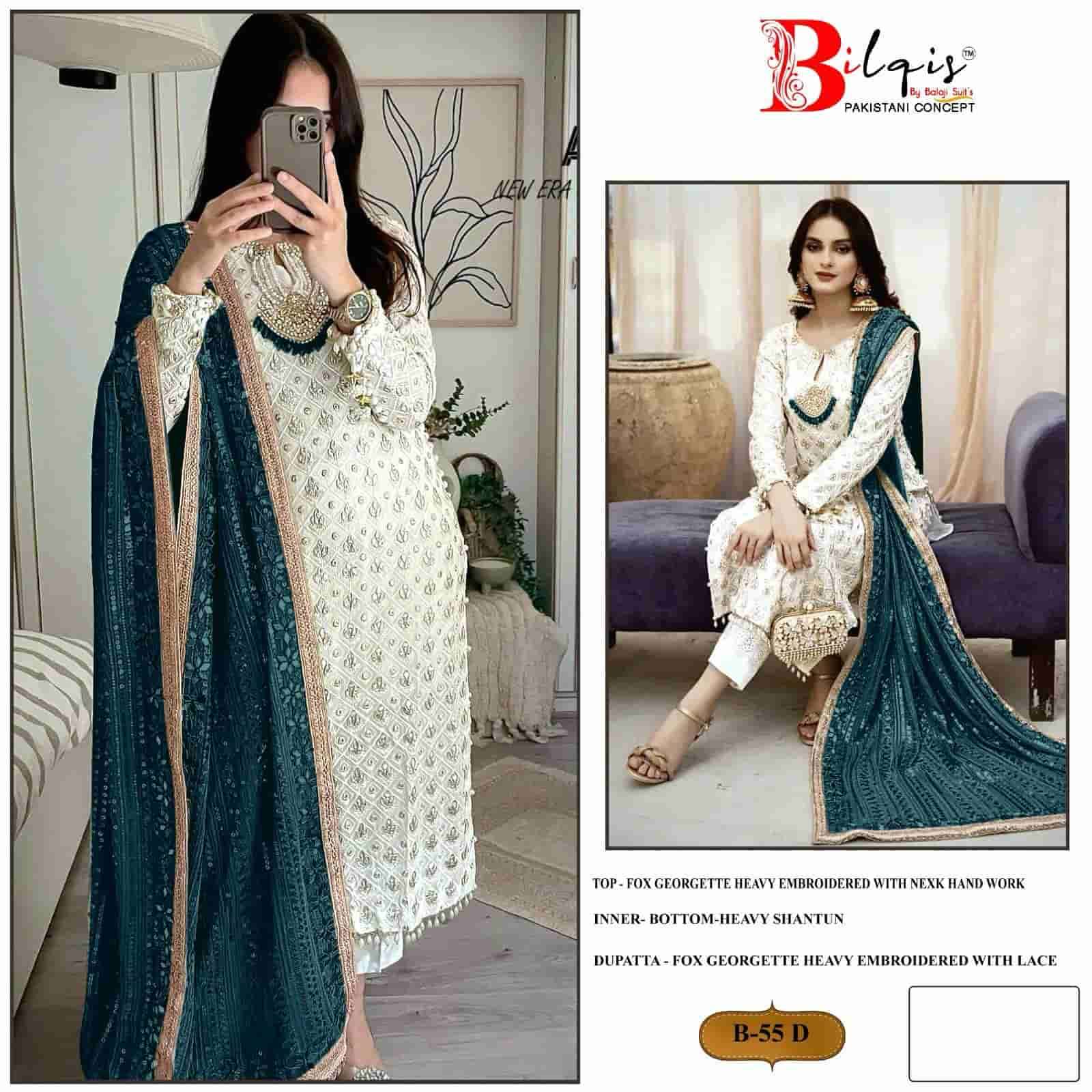Bilqis Embroidered Fox Georgette Salwar Suit view 5