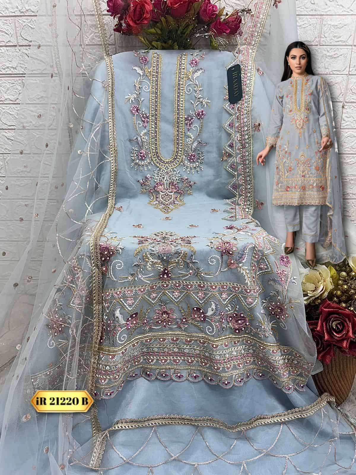 Fepic IR 21220 B Festive Wear Style Designer Pakistani Embroidered Suit Ensemble view 2
