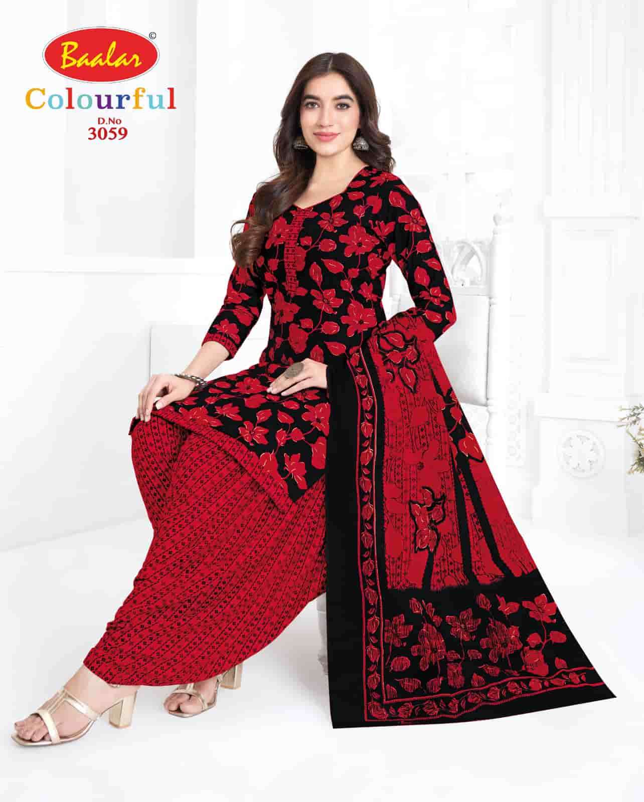 Baalar Colourful Vol 30 Pure Cotton Unstitch Salwar Suit view 37