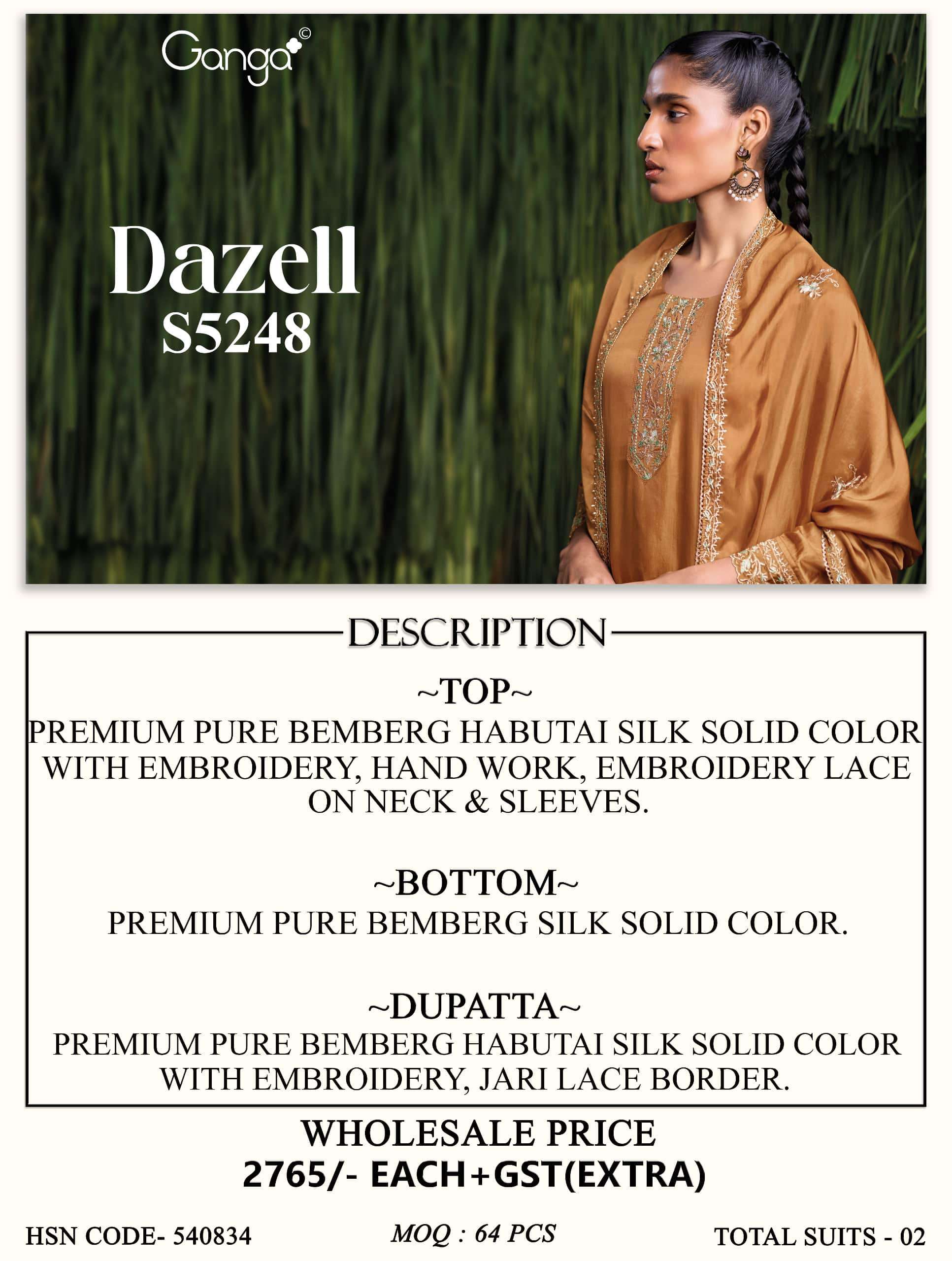 Ganga Fashion Dazell 5248 Premium Designs Ladies Suit view 5