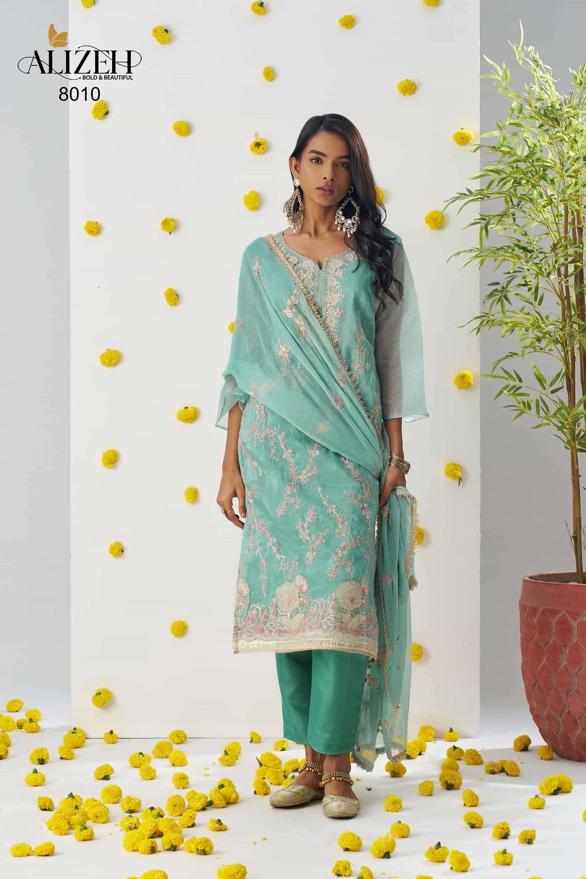Alizeh Raag 4 Colors Pakistani Salwar Suit Collection At Price view 19