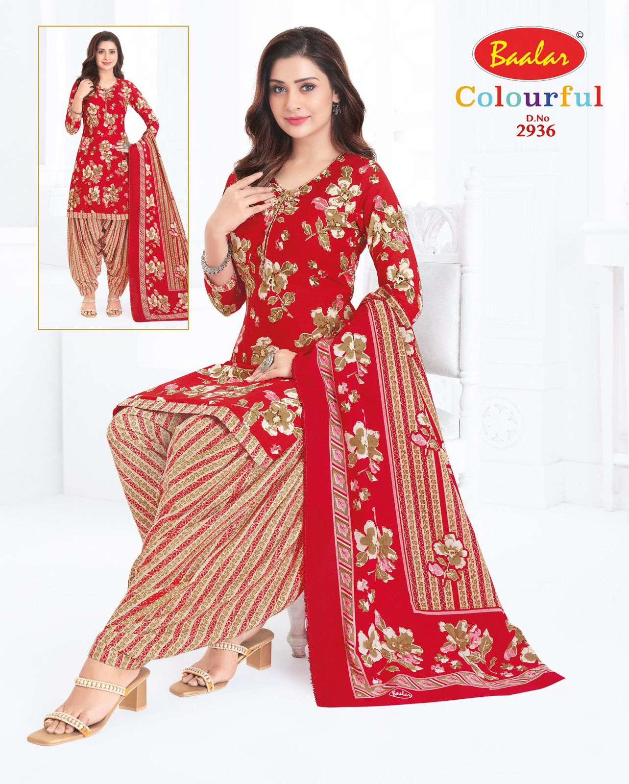 Baalar Colourful Vol 29 Unstitch Pure Cotton Suit view 43