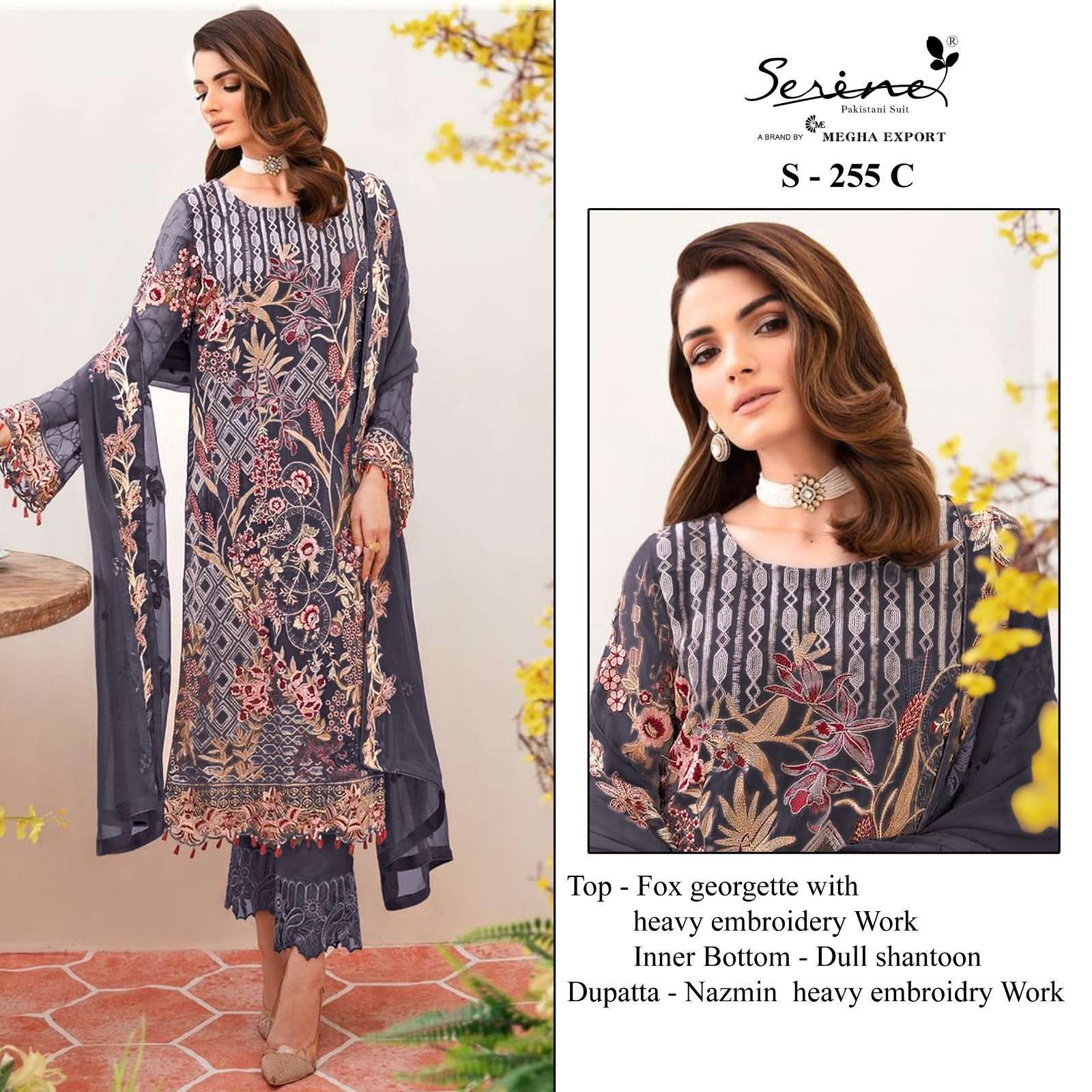 Serine S 255 Colors New Designs Pakistani Dress Festive Collection view 3