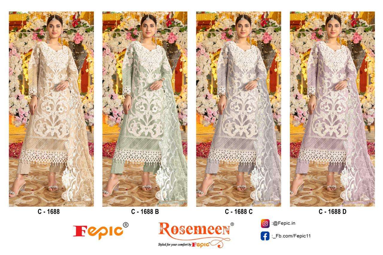 Fepic C 1688 Colors Pakistani Salwar Kameez view 9