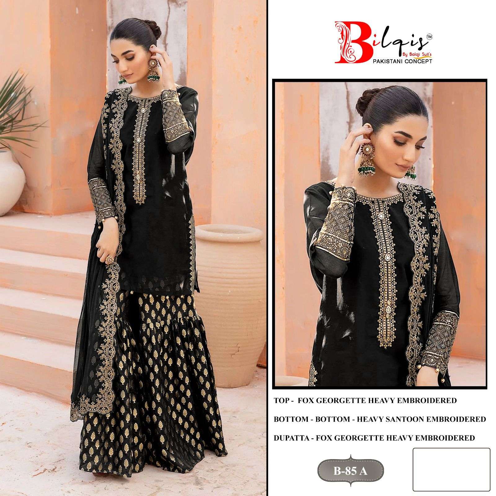 Bilqis B-85 Designer Pakistani Salwar Suit view 3