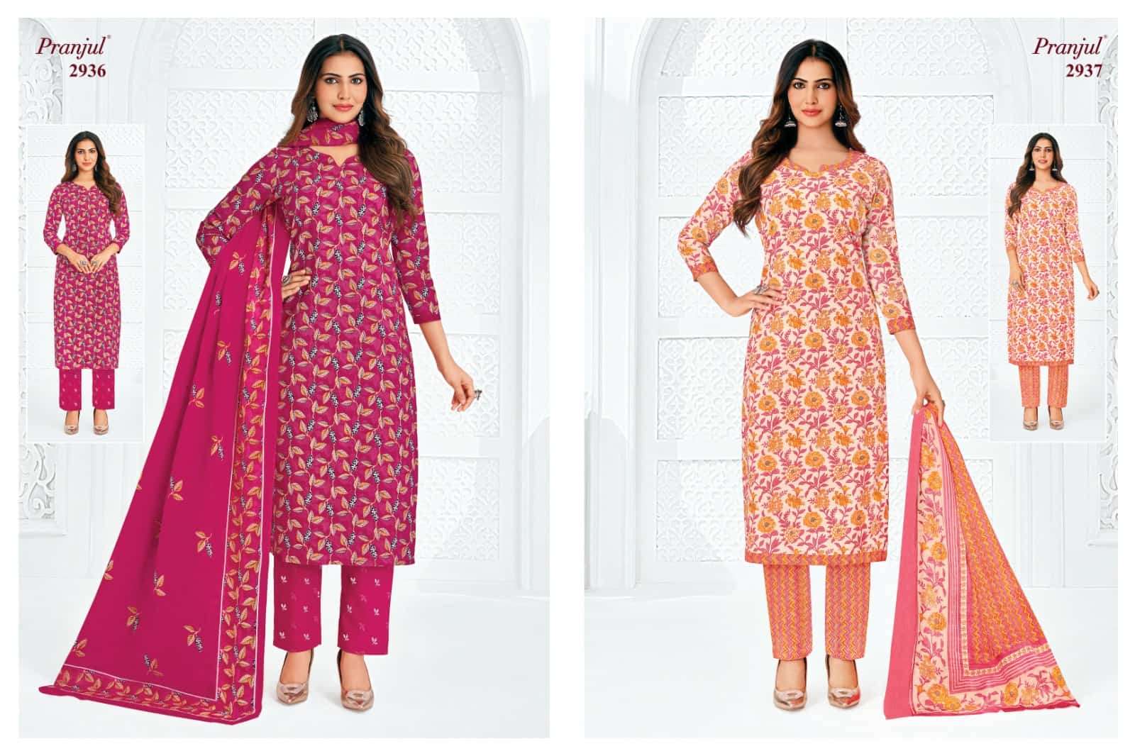 Pranjul Priyanka Vol 29 Pure Cotton Dress Material view 7