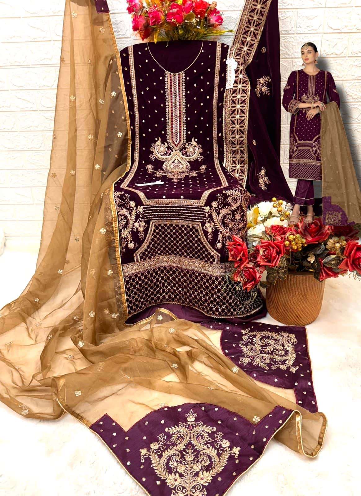 Fepic V 17031 Colors Pakistani Winter Wear Style Designer Festive Collection view 5