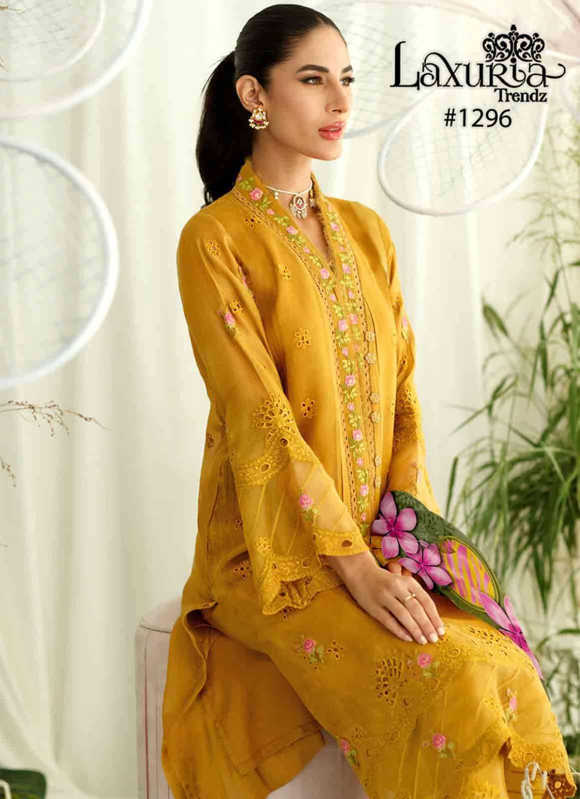 Laxuria Trends 1296 Festive Wear Style Fancy Kurti Bottom Dupatta Set view 2