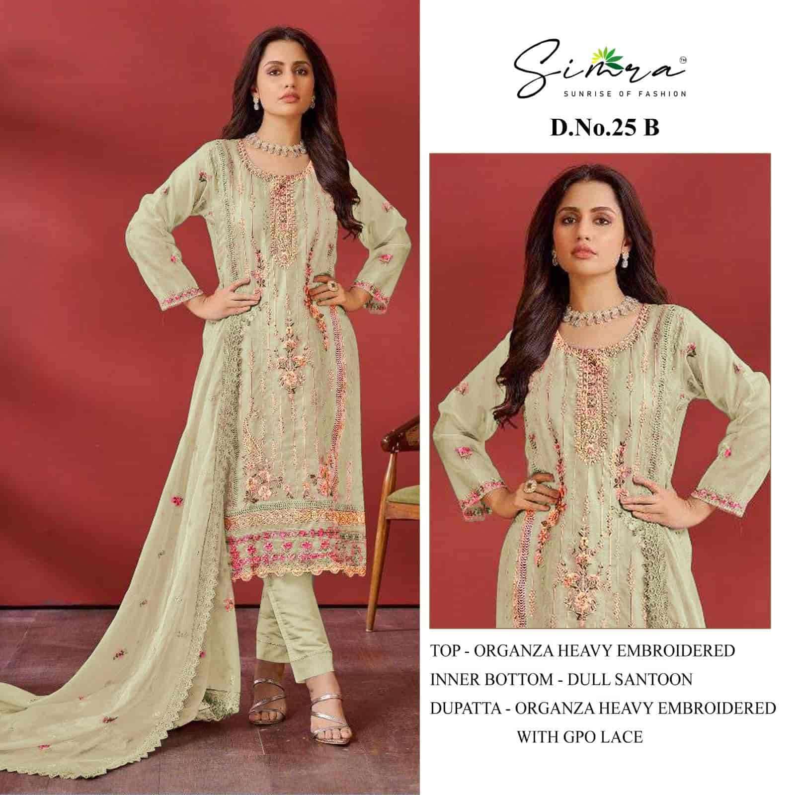 Simra 25 Colors Pakistani Festive Wear Style Designer Salwar Suit Wholesalers view 2