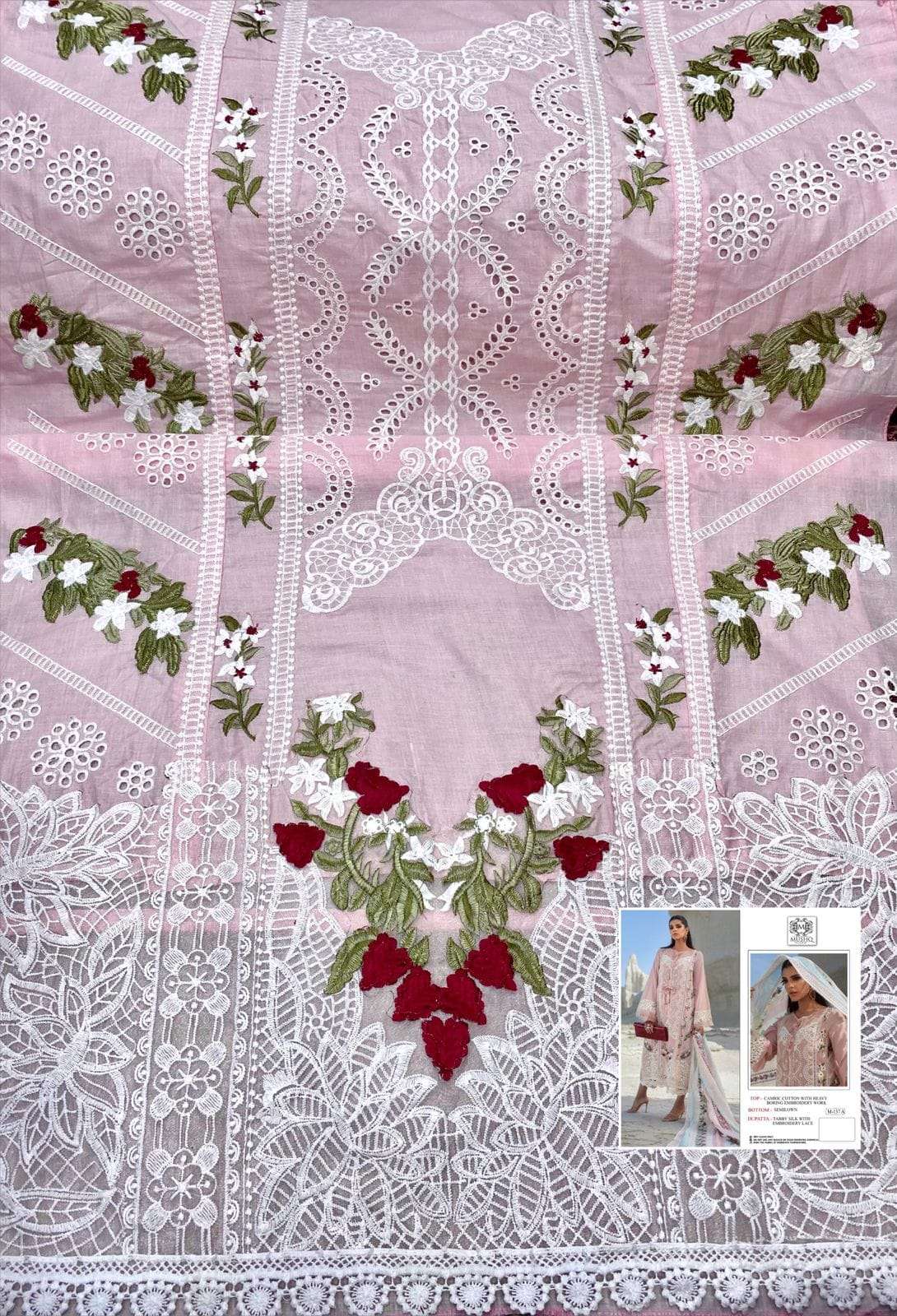 Mushq M-137 Pure Cotton Embroidered Salwar Suit view 2