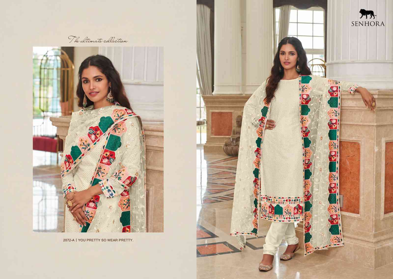 Senhora Syeda Partywear Designer Straight Salwar Suit view 4