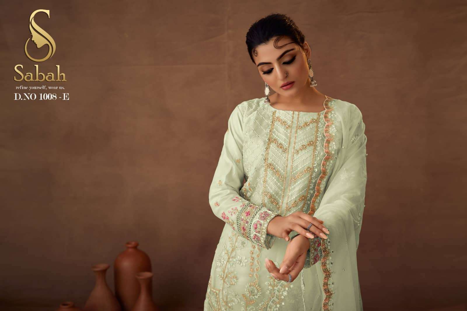 FK Fashion Hub Sabah Riya Exclusive organza readymade Suit view 16