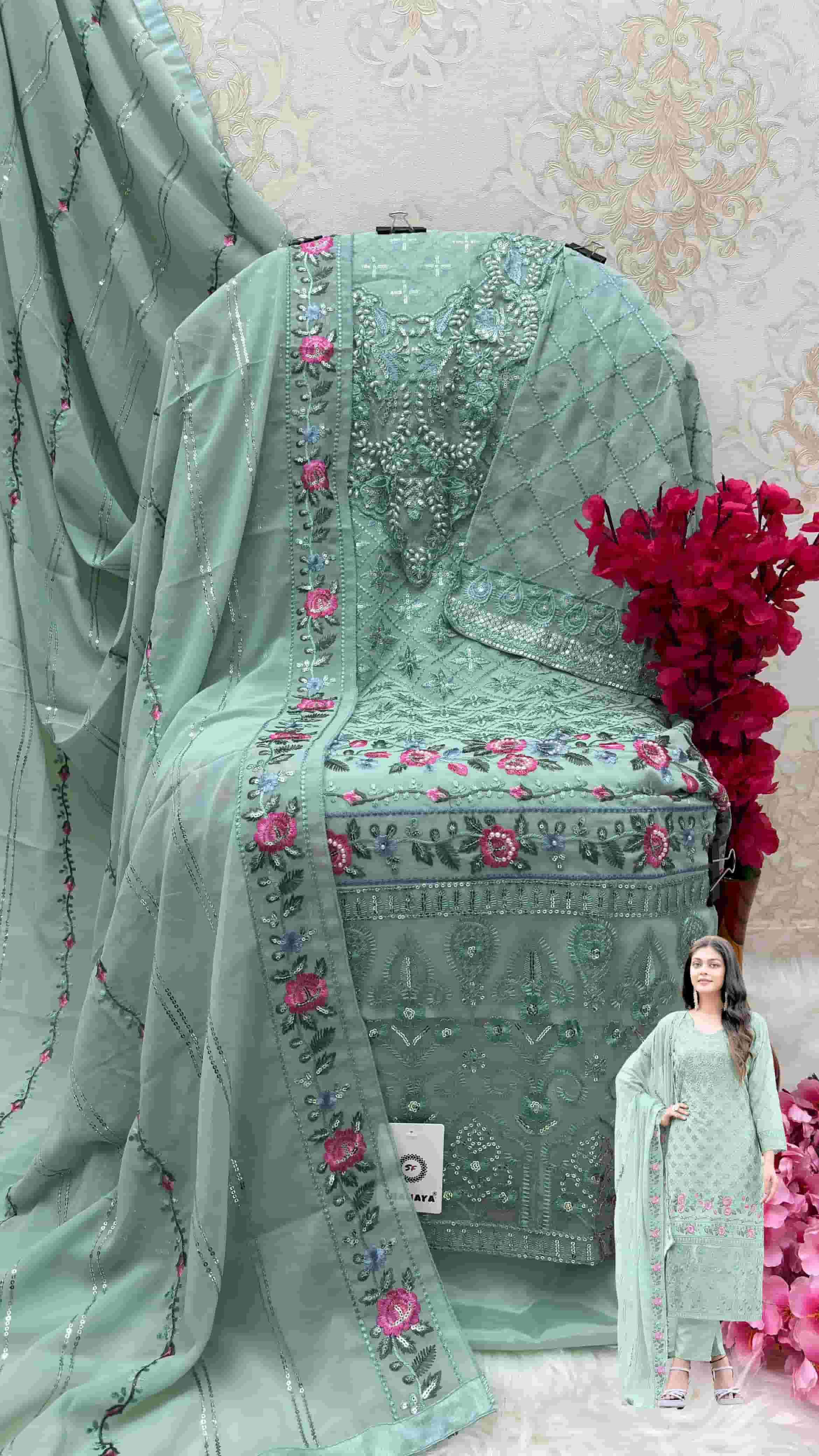 Shanaya S 157 Festive Wear Style Designer Georgette Suit Ensemble view 4