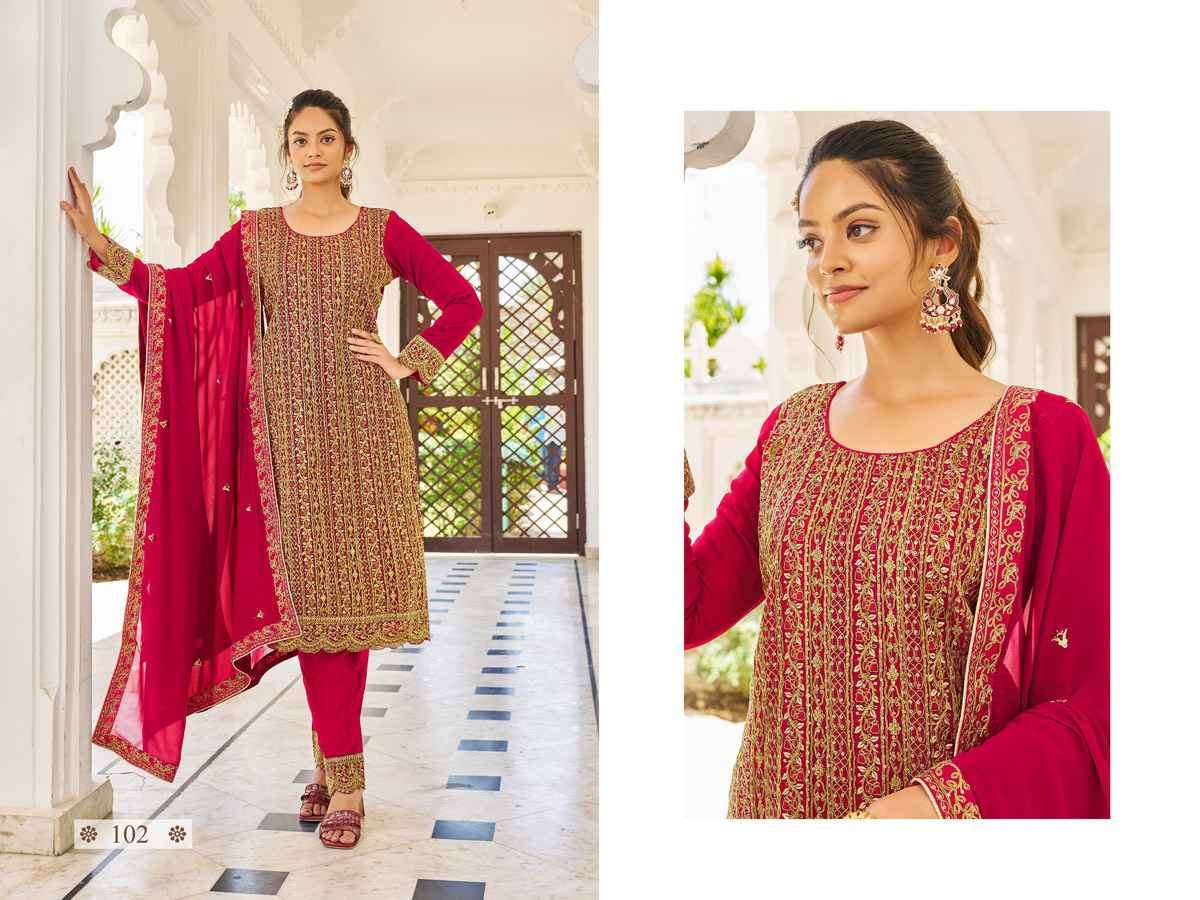 Alfaaz Eliza 101 To 104 Designer Work Festive Wear Dress Catalog Exporter view 5