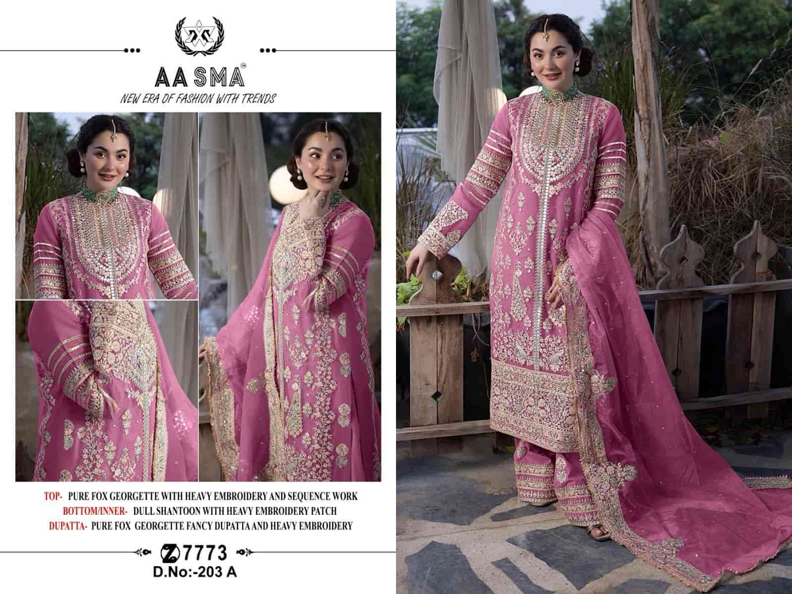 Aasma 203 A Georgette Pakistani Salwar Kameez
