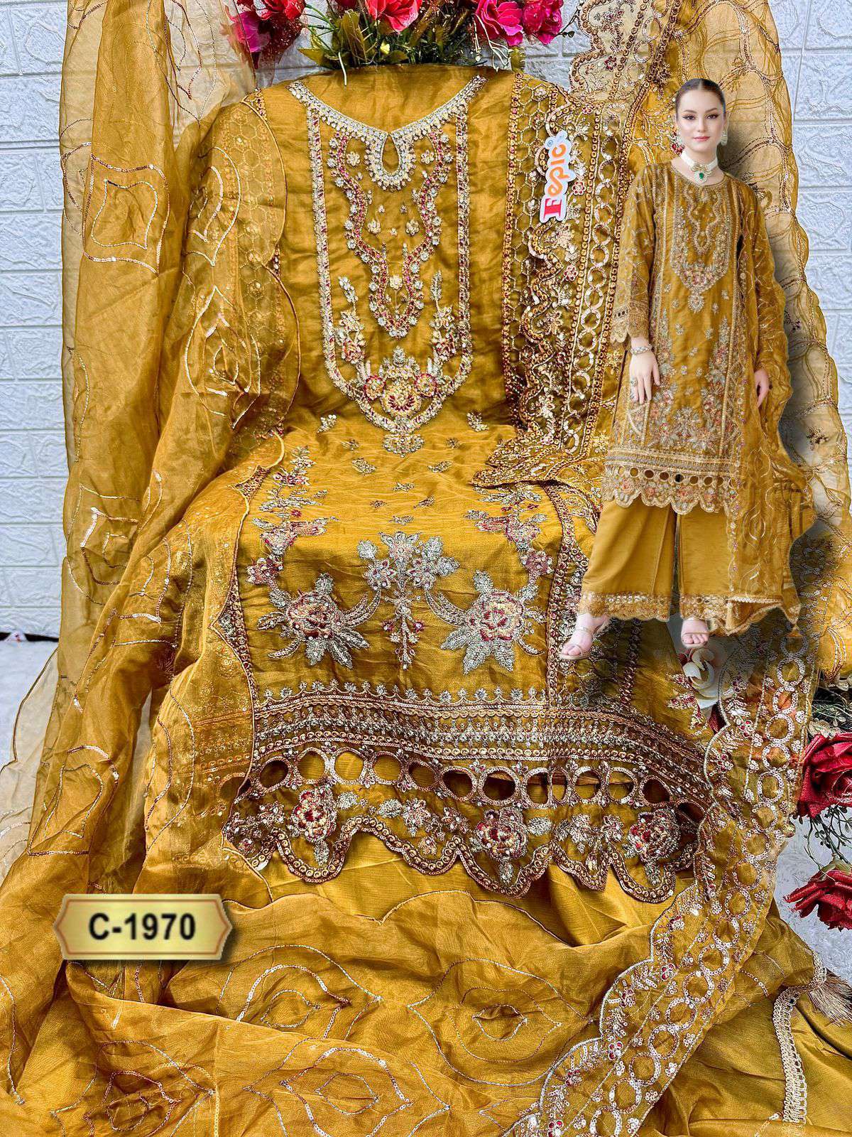 Fepic C 1970 Colors Pakistani Salwar Collection At Price view 4
