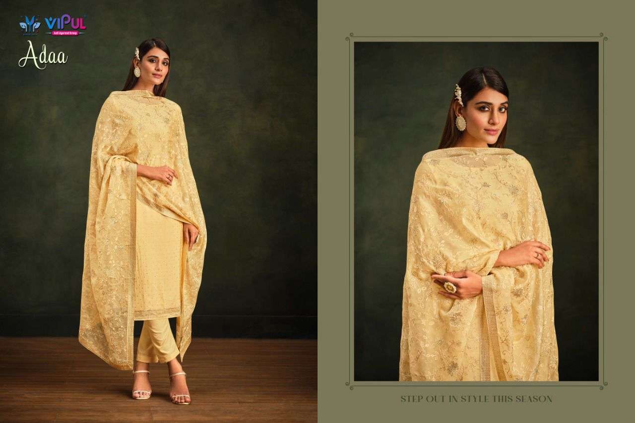Vipul Adaa Party Wear Organza Designer Salwar Kameez view 5