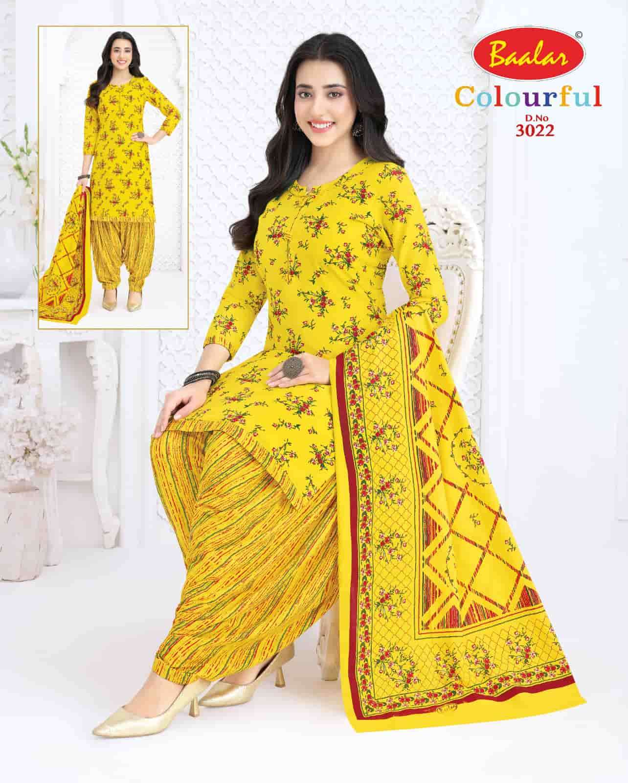 Baalar Colourful Vol 30 Pure Cotton Unstitch Salwar Suit view 40