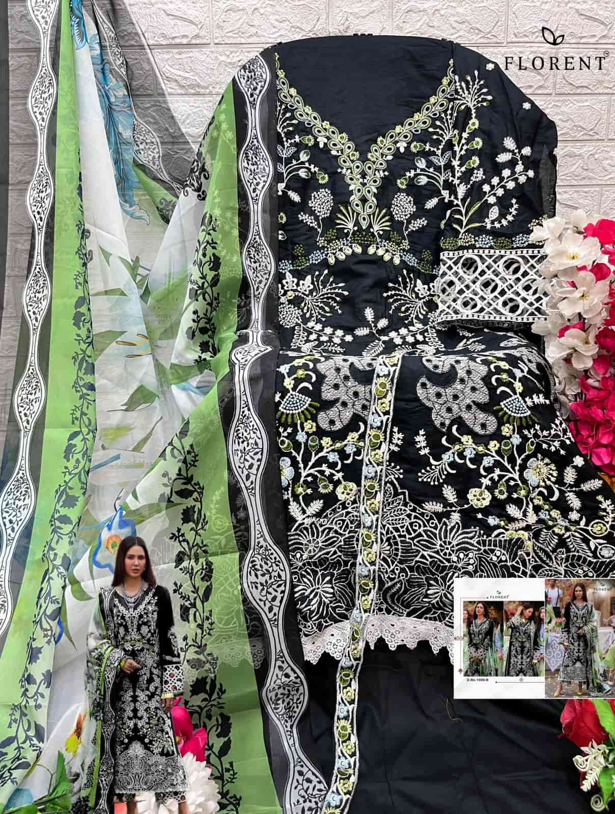 Florent 1008 Colors Fancy Designer Rayon Embroidered Salwar Suit Exporter view 4