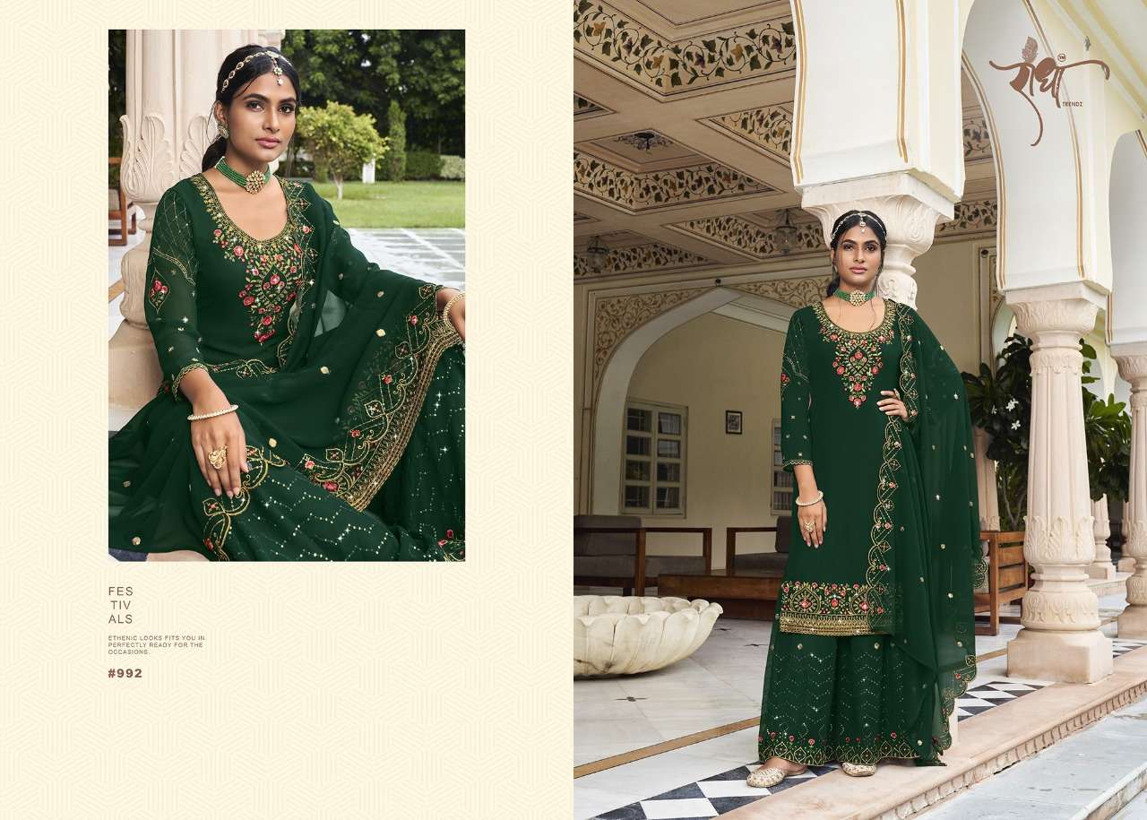 Radha Trends Ranjha Vol 2 Party Wear Sharara Designs Suit view 8